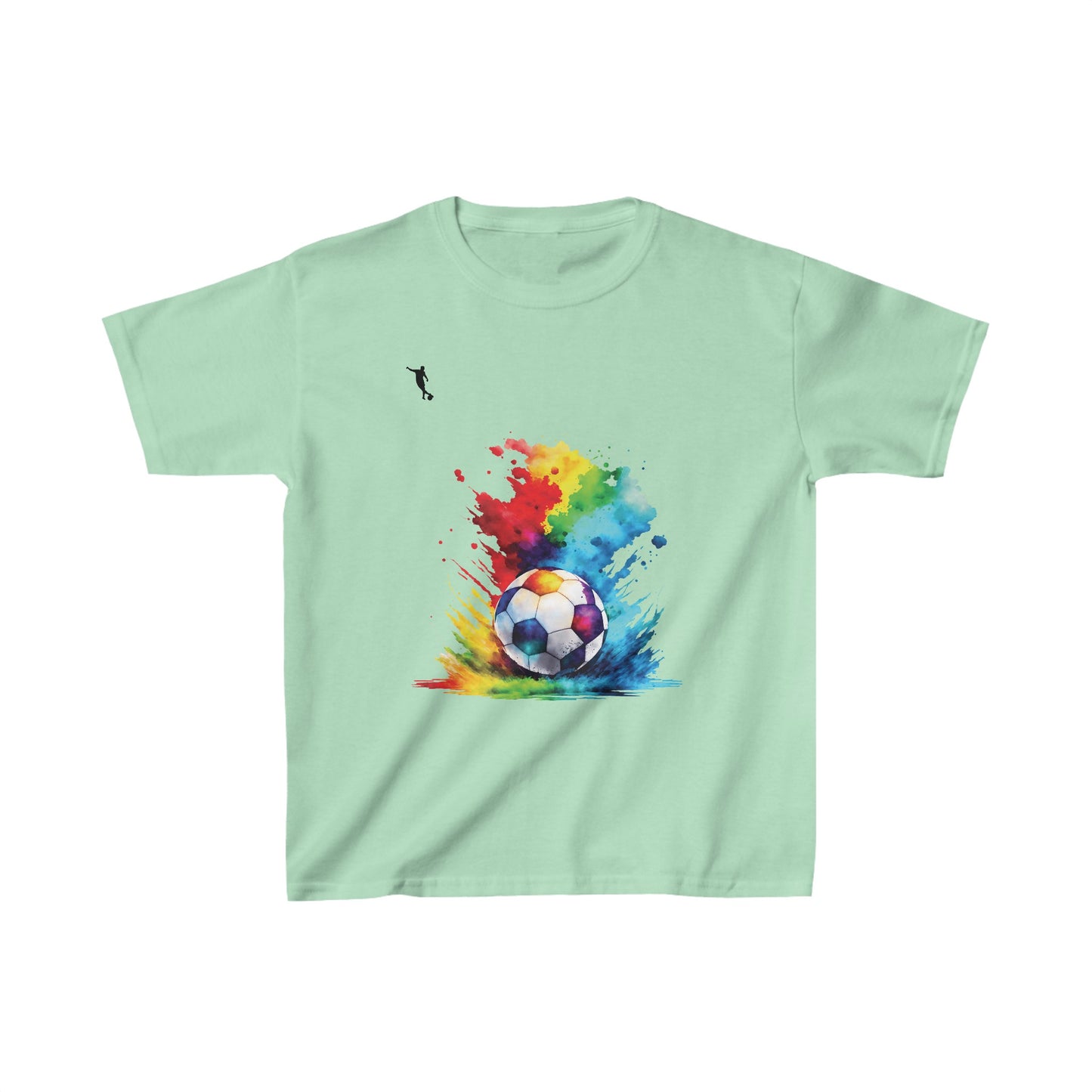 Kixt Kids T-Shirt - Football Colour Splash - Heavy Cotton™ Tee