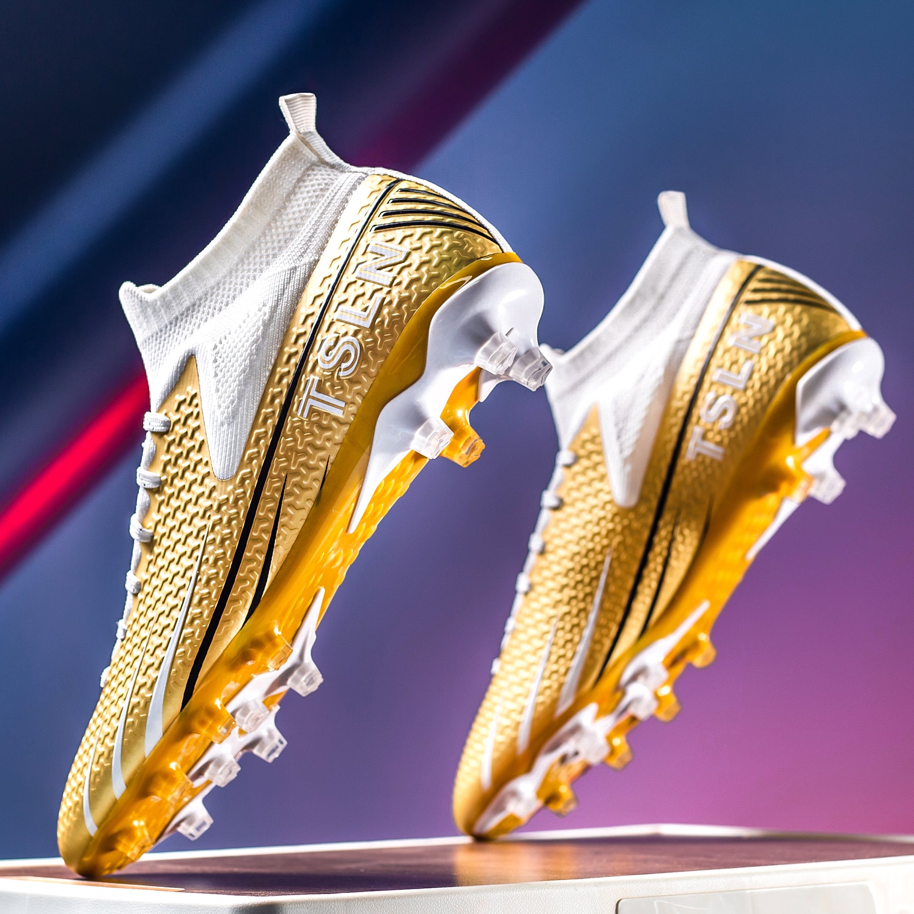 Gold junior football boots fashion