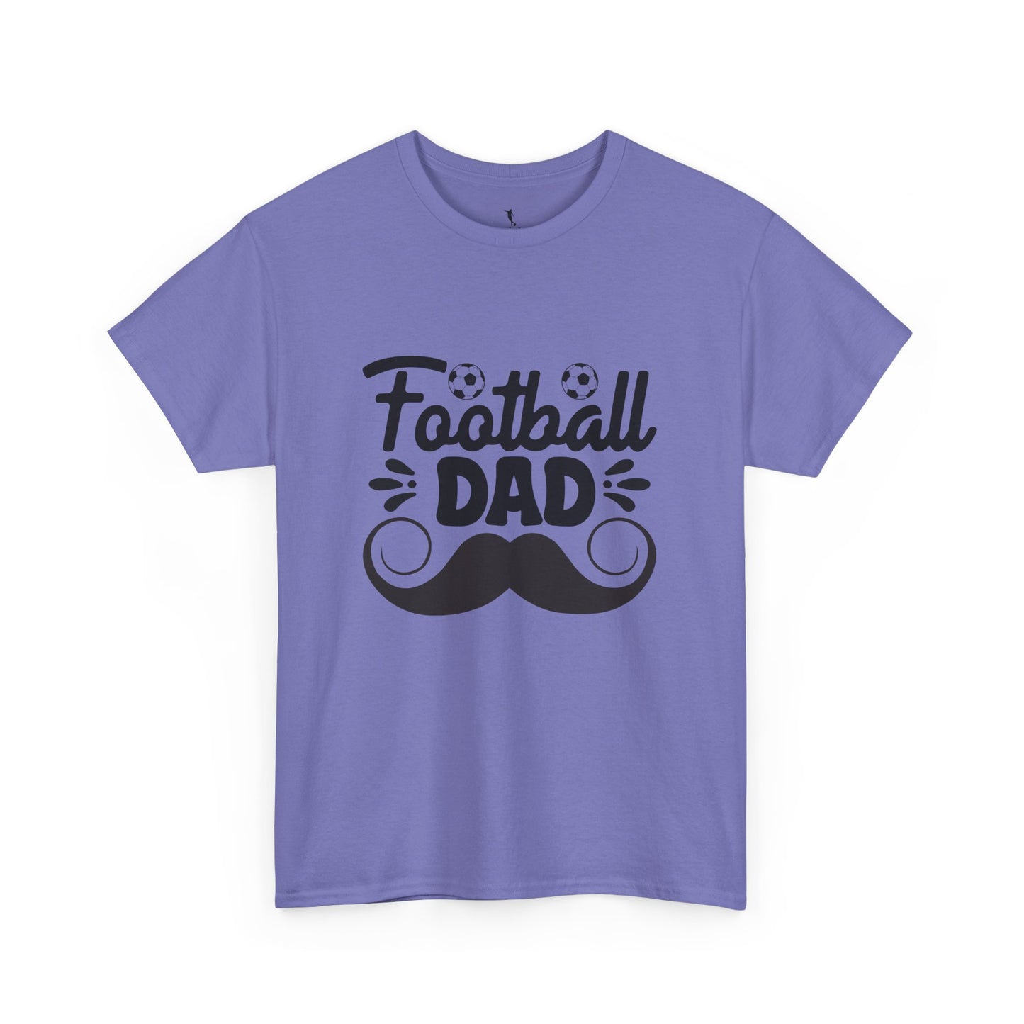 Kixt Heavy Cotton™ Tee - "Moustache Football Dad " T-Shirt