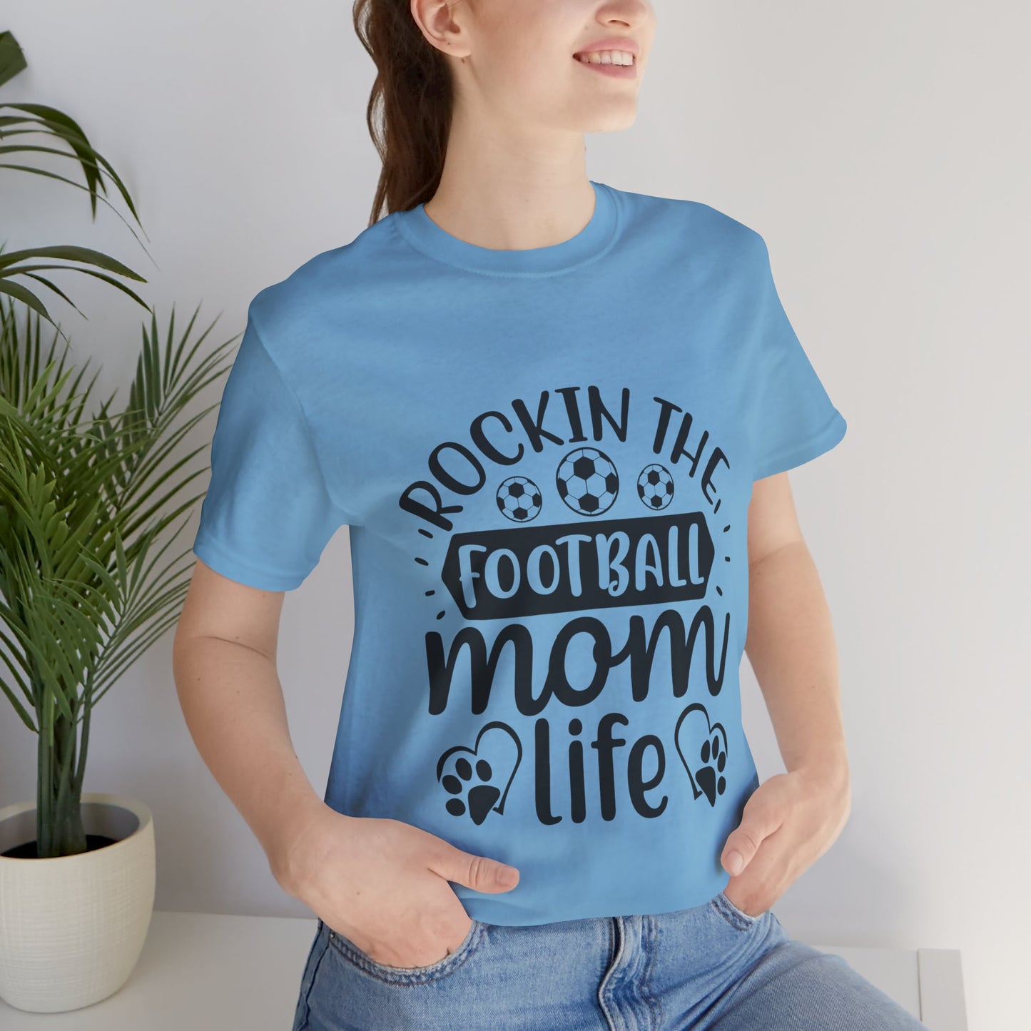 Kixt Short Sleeve Tee  - "Rockin-the-Football-Mom-Life"