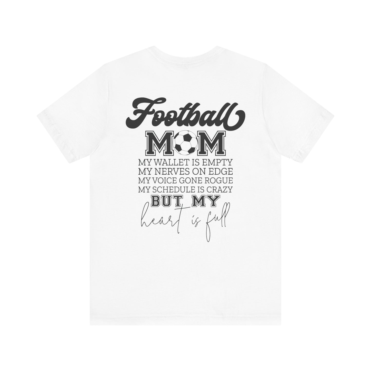 Kixt Short Sleeve Tee  - "Football Mum" Double Print