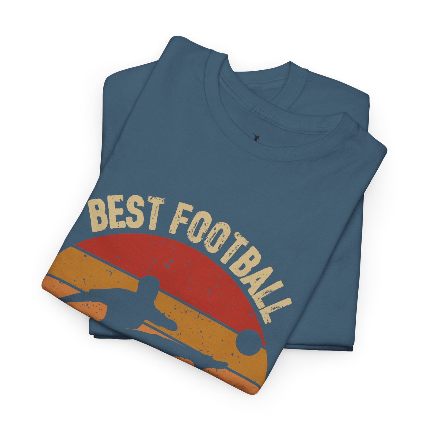 Kixt Heavy Cotton™ Tee - "Best Football Dad Ever" T-Shirt