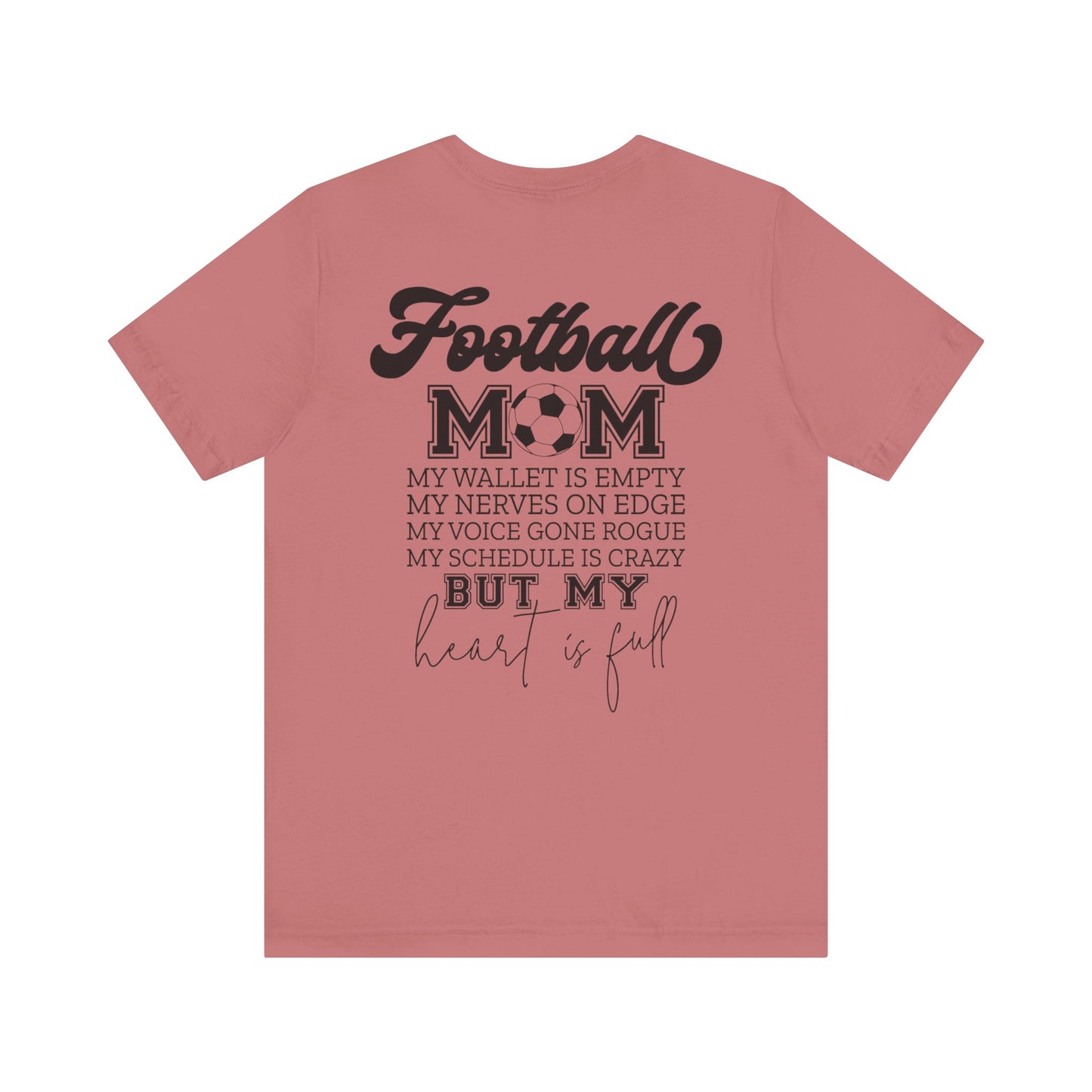 Kixt Short Sleeve Tee  - "Football Mum" Double Print