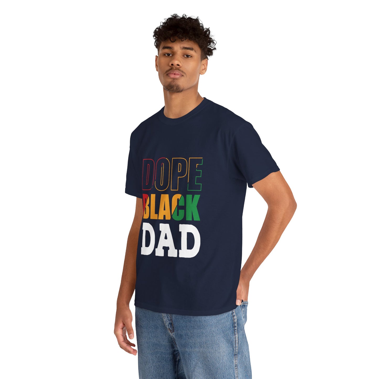 Kixt Heavy Cotton™ Tee - "Dope Black Dad"