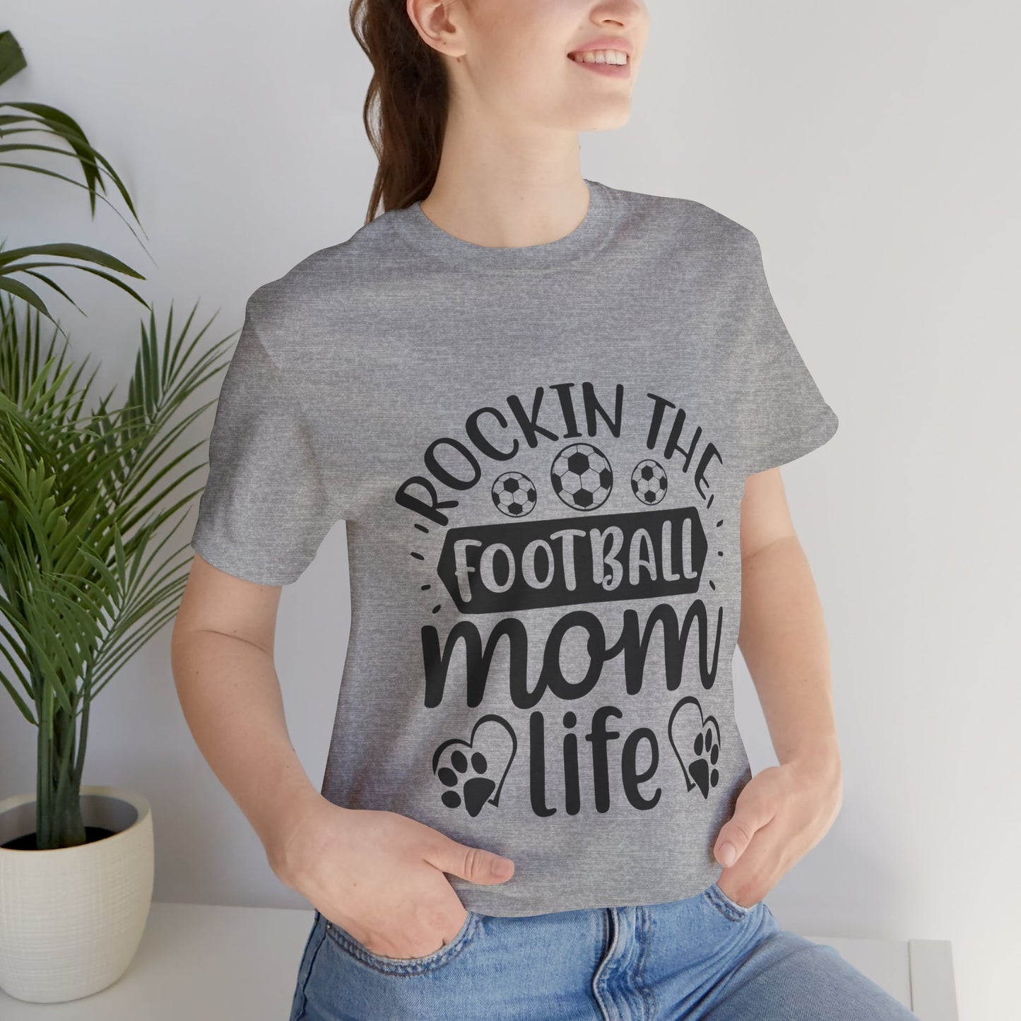 Kixt Short Sleeve Tee  - "Rockin-the-Football-Mom-Life"