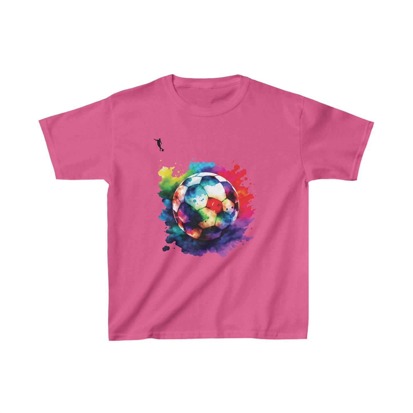 Kixt Kids T-Shirt - Colourful Football - Heavy Cotton™ Tee