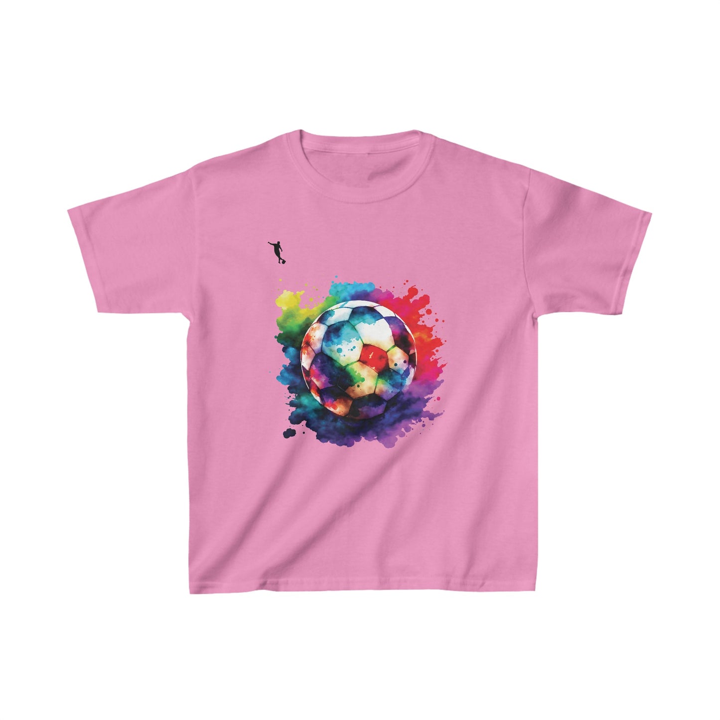 Kixt Kids T-Shirt - Colourful Football - Heavy Cotton™ Tee