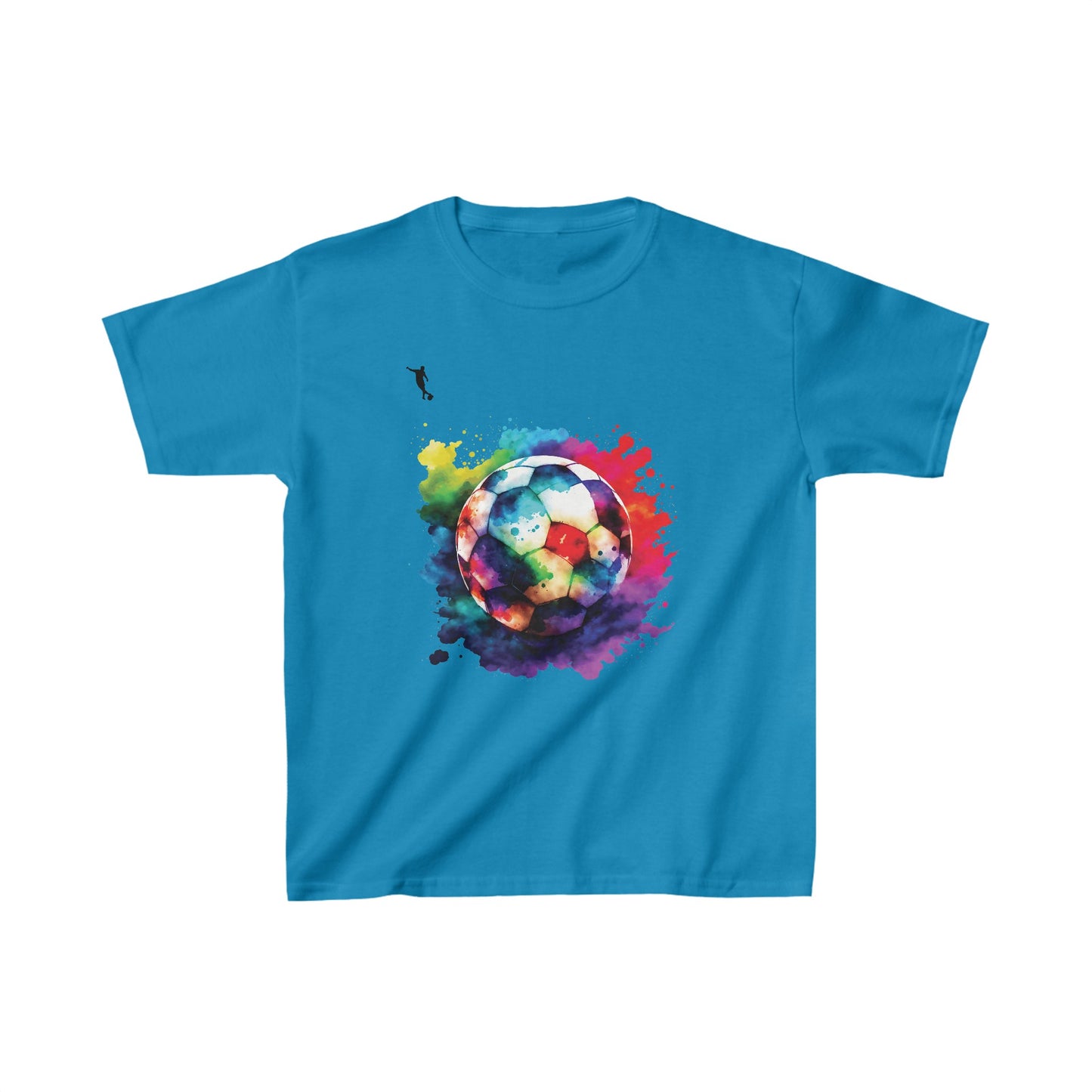 Kixt Kids T-Shirt - Colourful Football - Heavy Cotton™ Tee