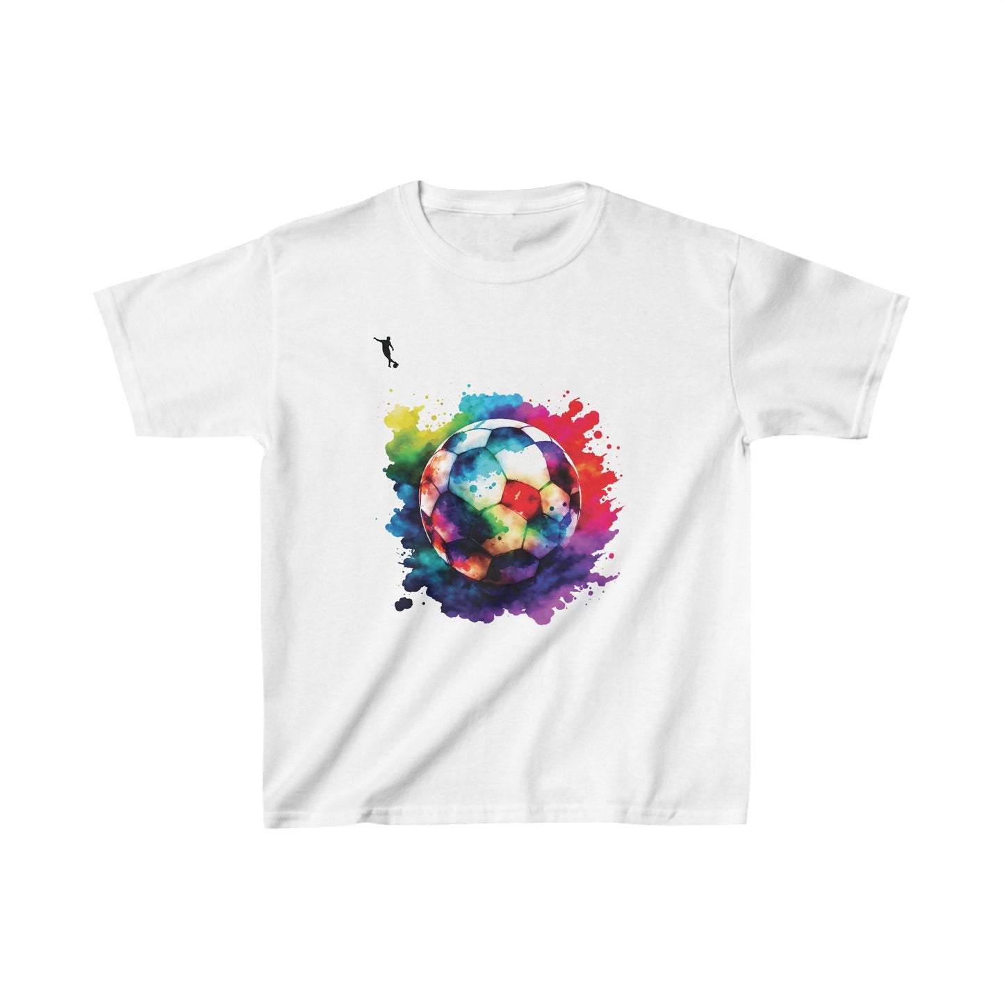 Kixt Kids T-Shirt - Colourful Football - Heavy Cotton™ Tee