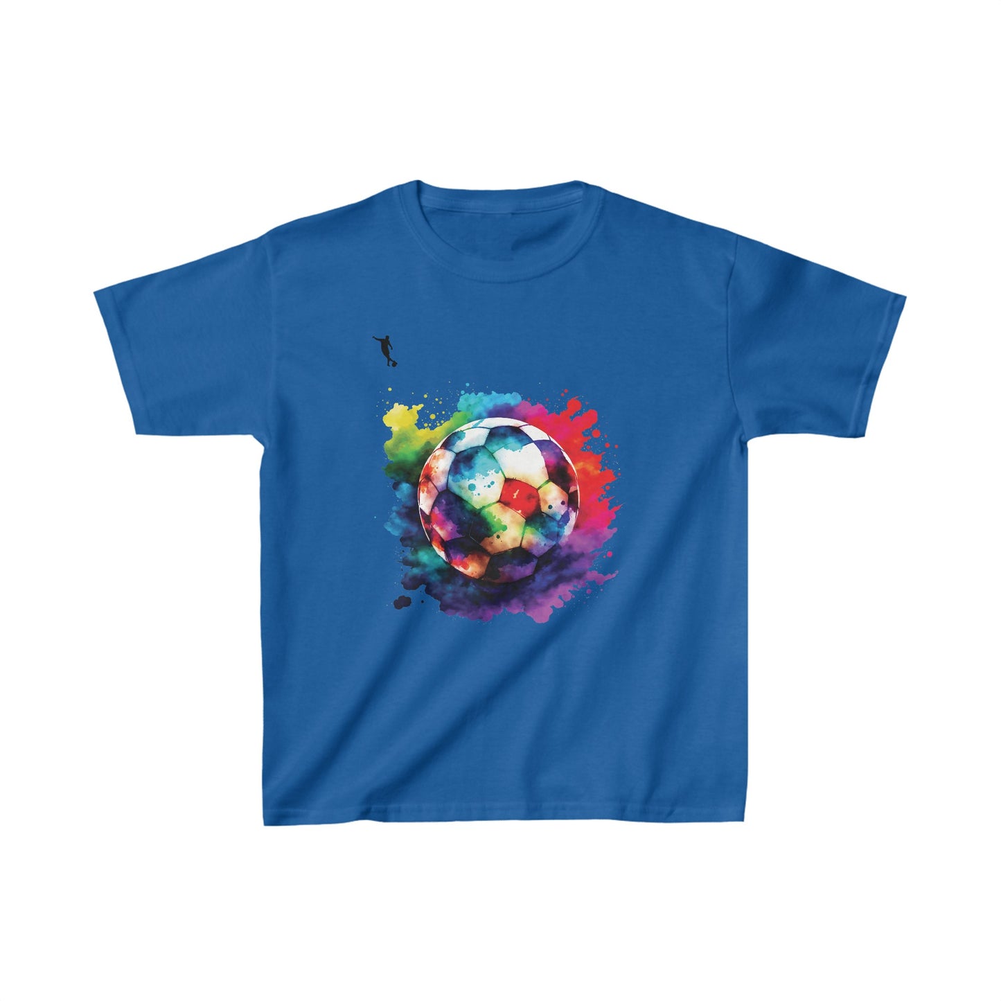 Kixt Kids T-Shirt - Colourful Football - Heavy Cotton™ Tee