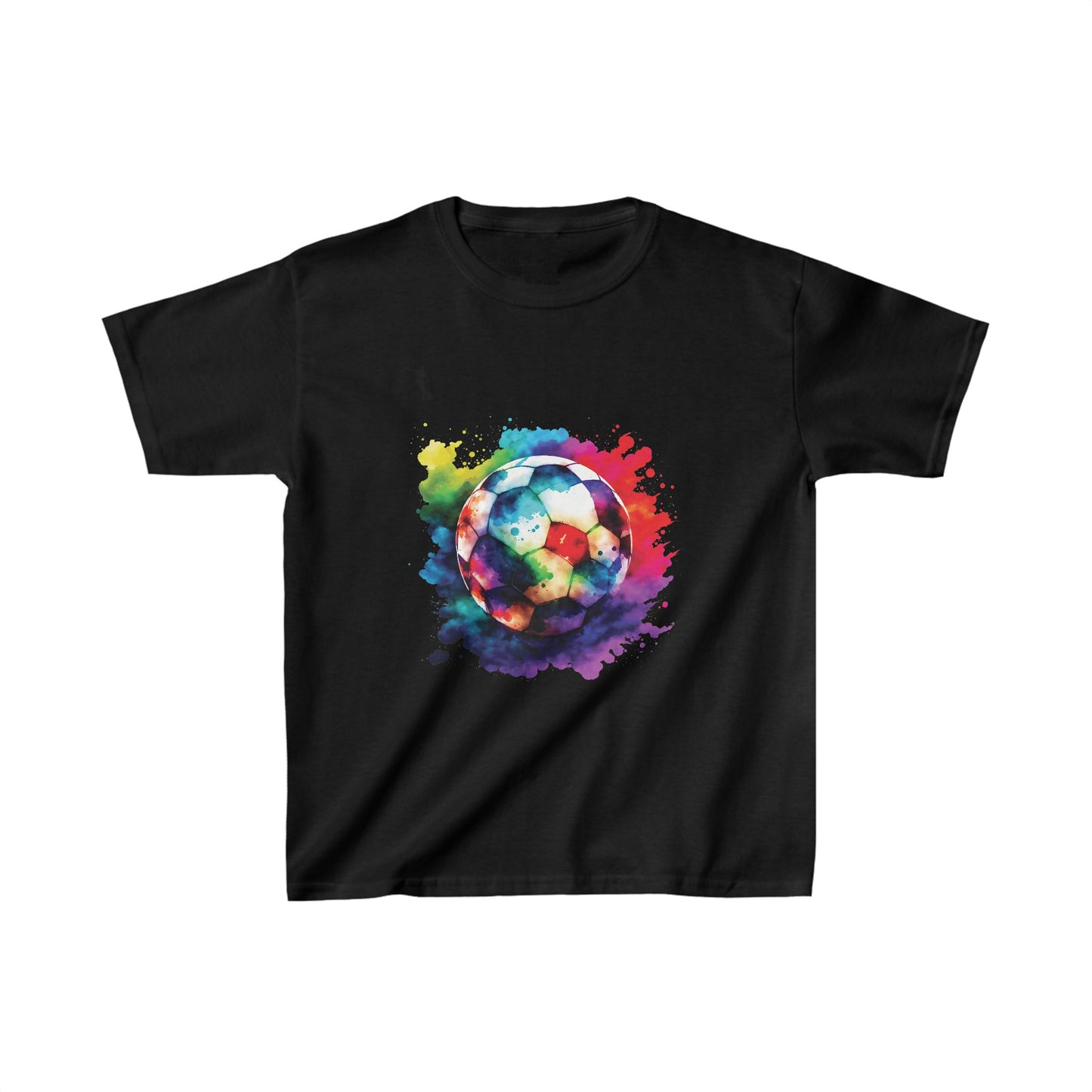 Kixt Kids T-Shirt - Colourful Football - Heavy Cotton™ Tee