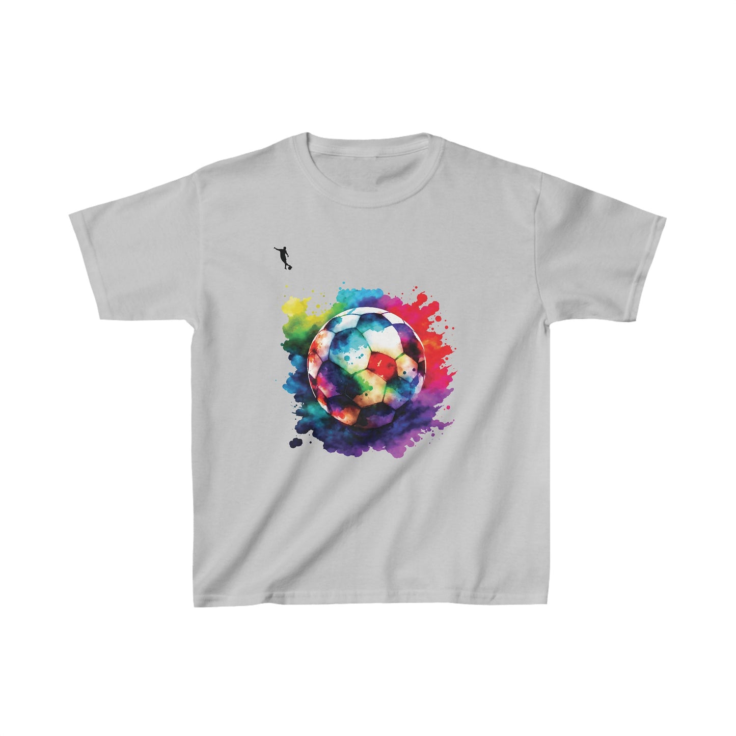 Kixt Kids T-Shirt - Colourful Football - Heavy Cotton™ Tee