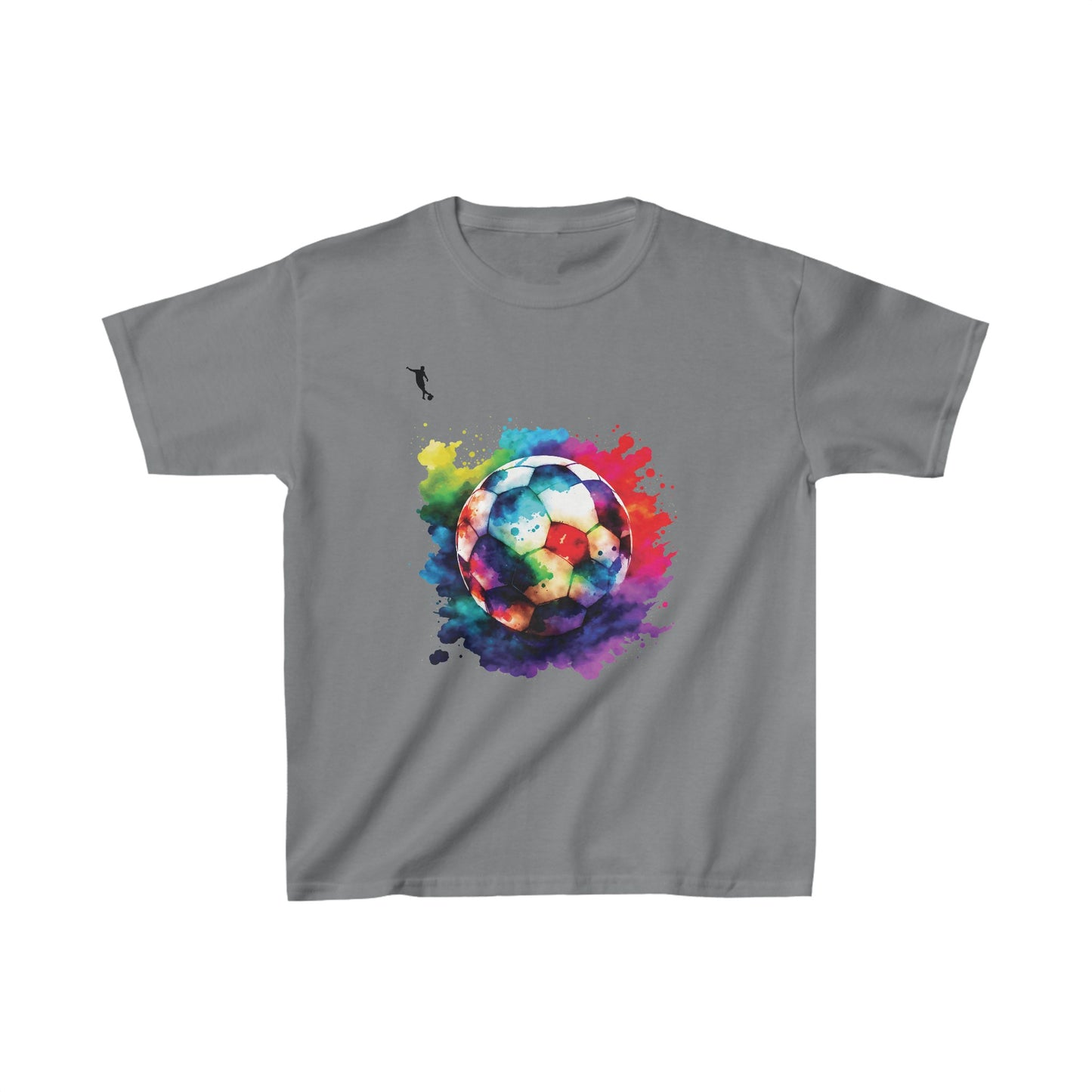 Kixt Kids T-Shirt - Colourful Football - Heavy Cotton™ Tee