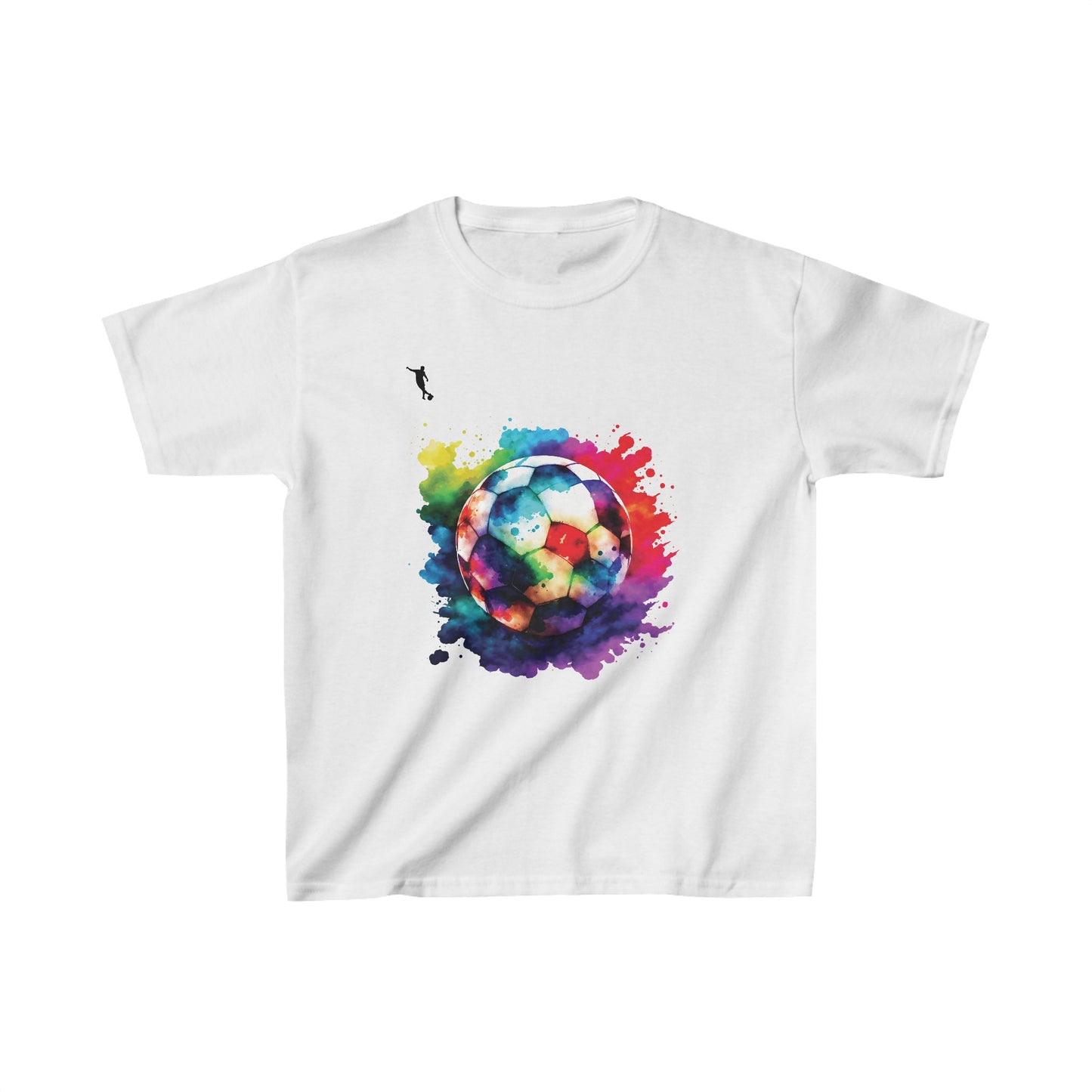 Kixt Kids T-Shirt - Colourful Football - Heavy Cotton™ Tee