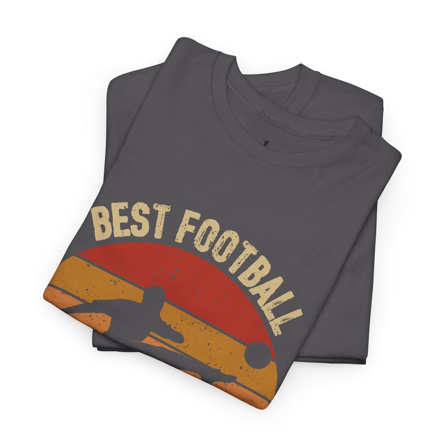 Kixt Heavy Cotton™ Tee - "Best Football Dad Ever" T-Shirt