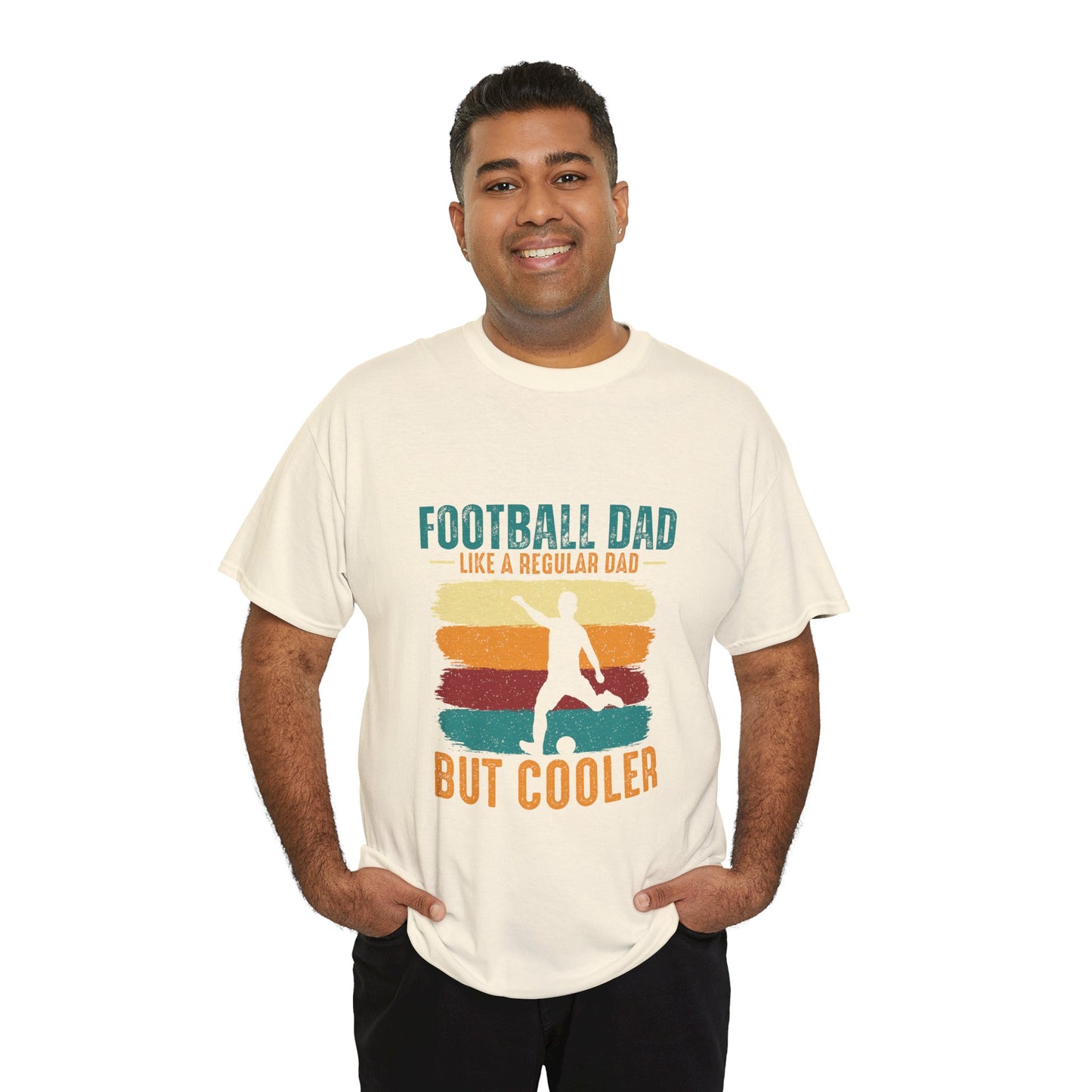 Kixt Heavy Cotton™ Tee - "Football Dad, Like a Regular Dad but Cooler"