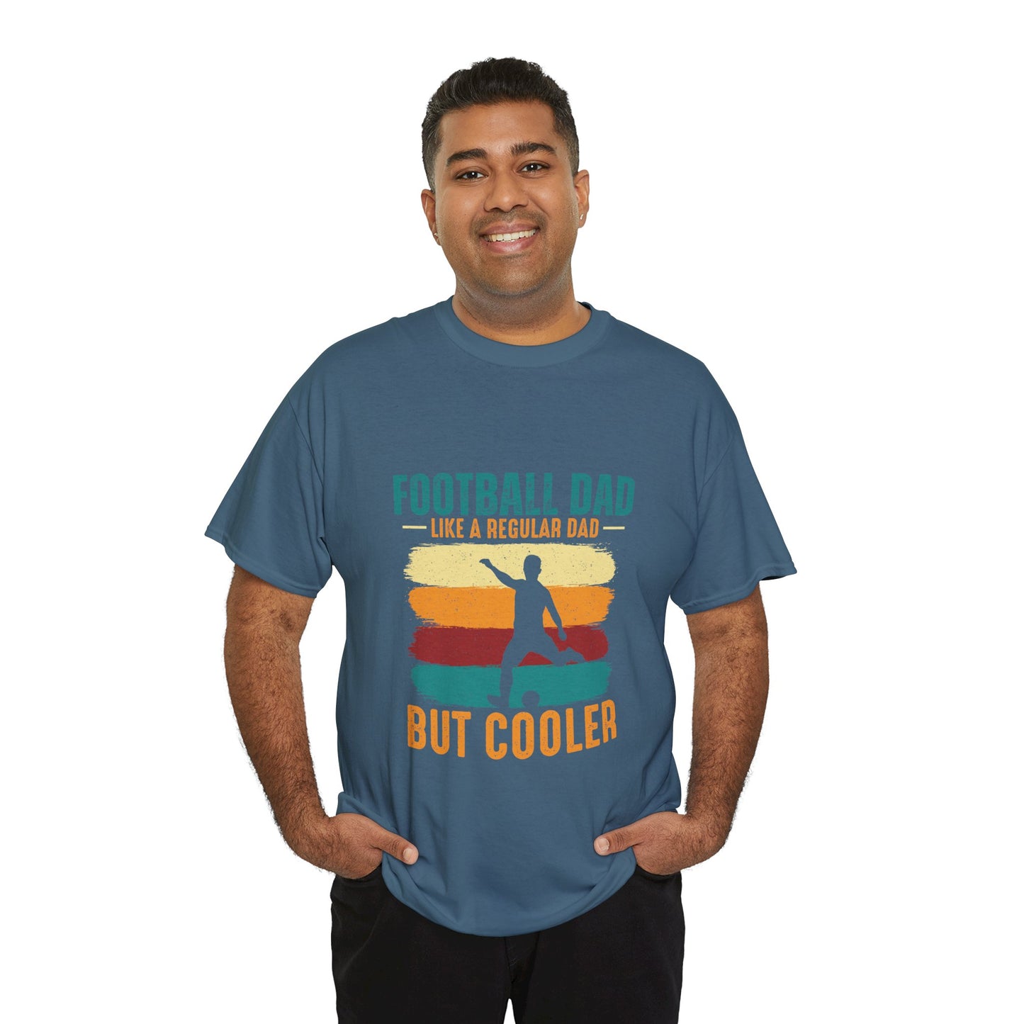 Kixt Heavy Cotton™ Tee - "Football Dad, Like a Regular Dad but Cooler"