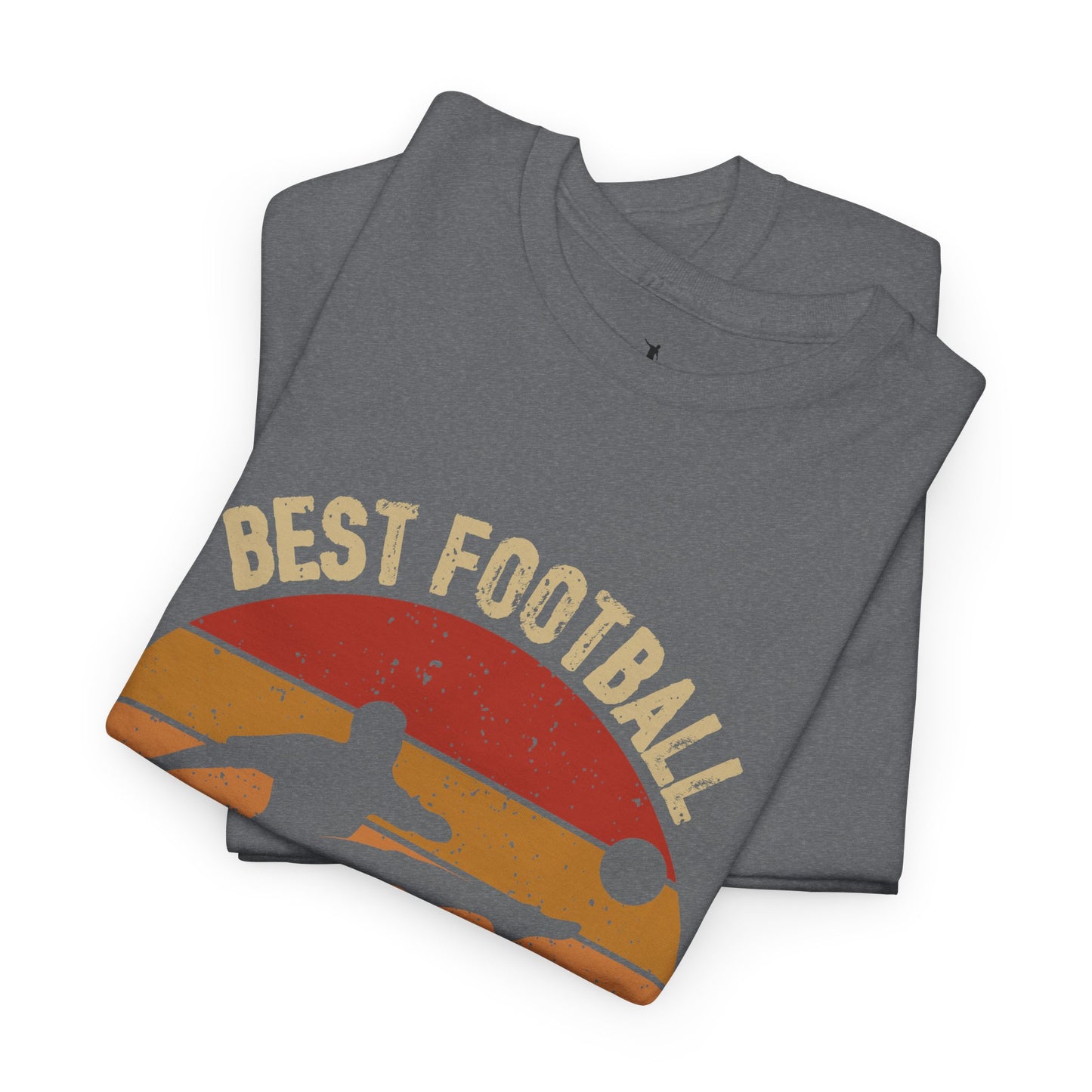 Kixt Heavy Cotton™ Tee - "Best Football Dad Ever" T-Shirt