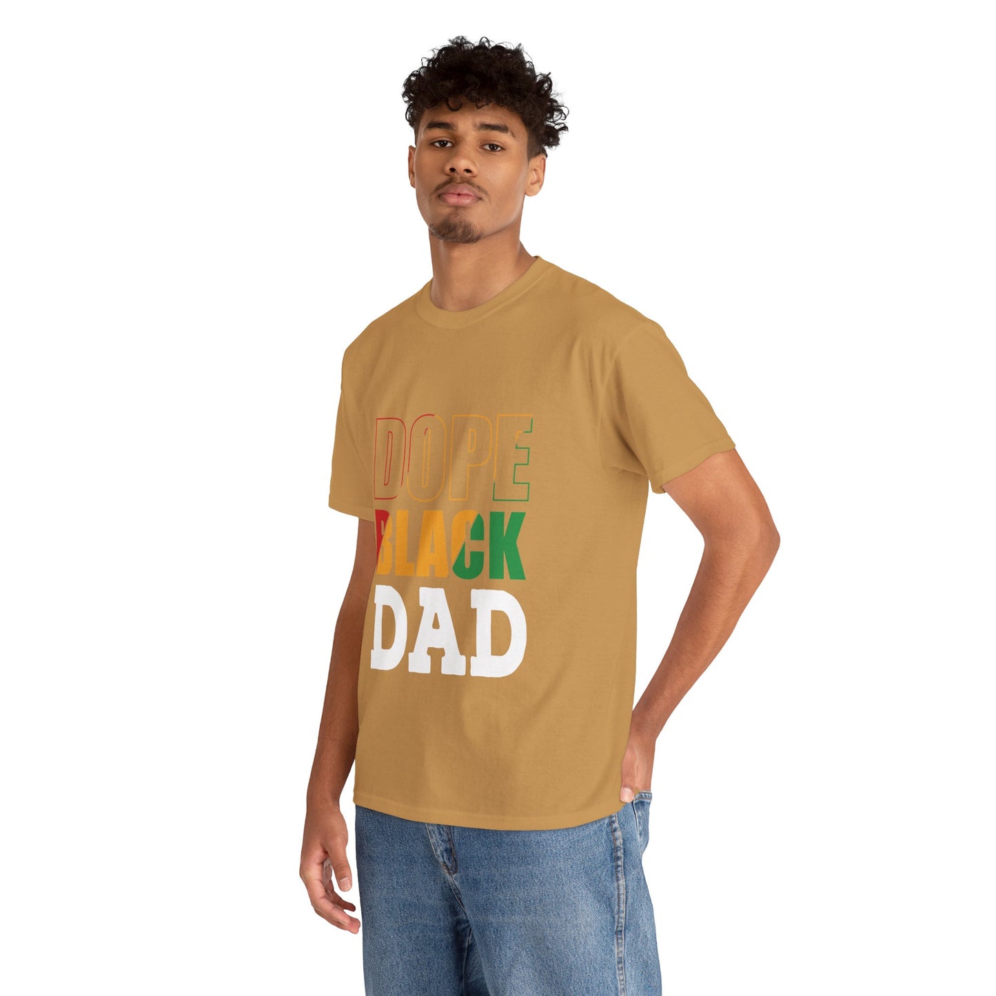 Kixt Heavy Cotton™ Tee - "Dope Black Dad"