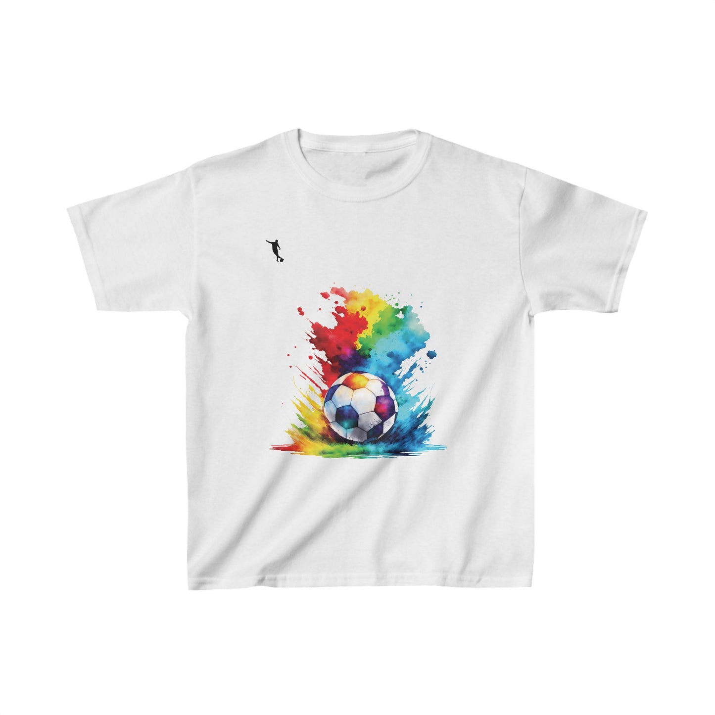 Kixt Kids T-Shirt - Football Colour Splash - Heavy Cotton™ Tee