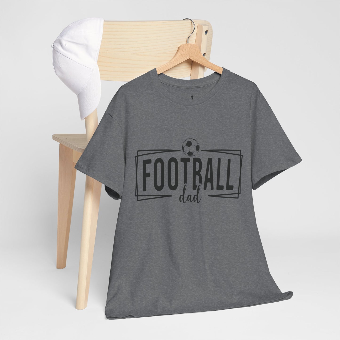 Kixt Heavy Cotton™ Tee - "Football Dad" T-Shirt