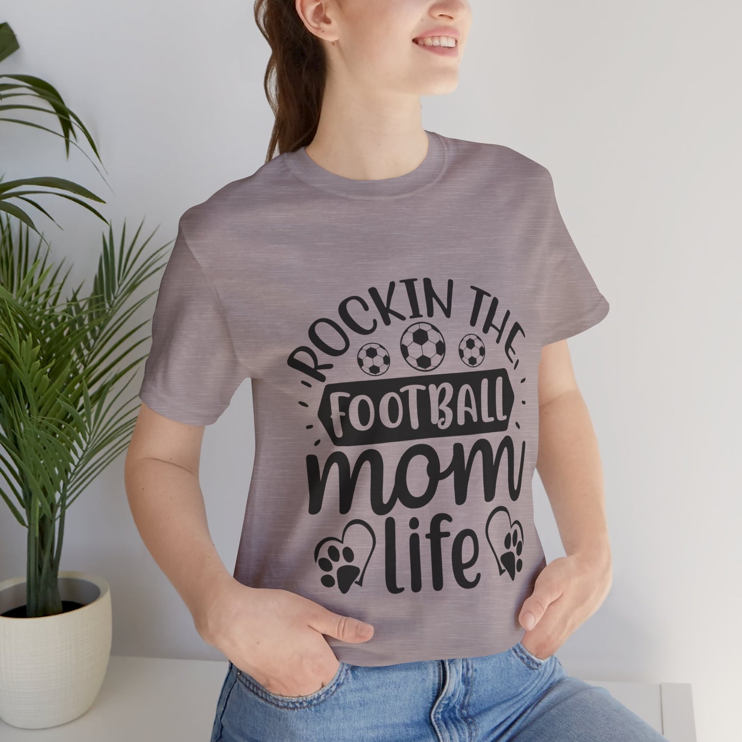 Kixt Short Sleeve Tee  - "Rockin-the-Football-Mom-Life"