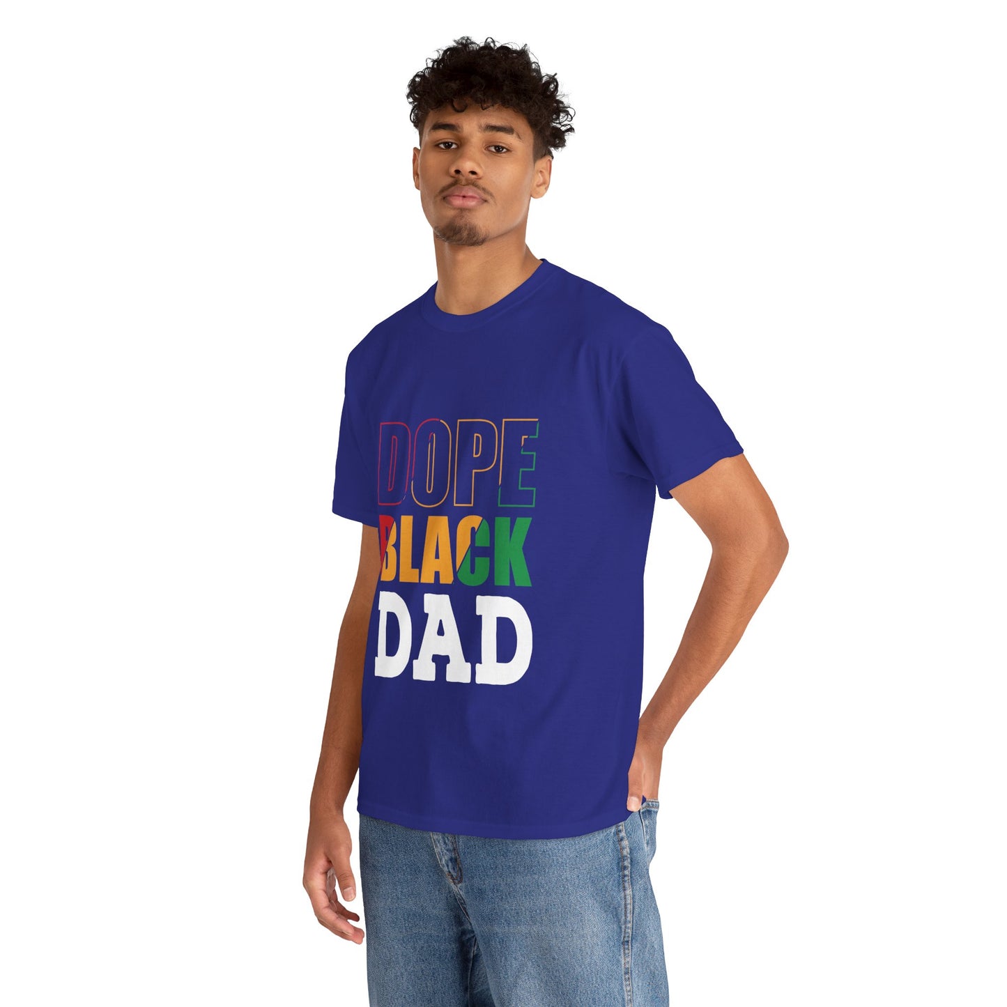 Kixt Heavy Cotton™ Tee - "Dope Black Dad"