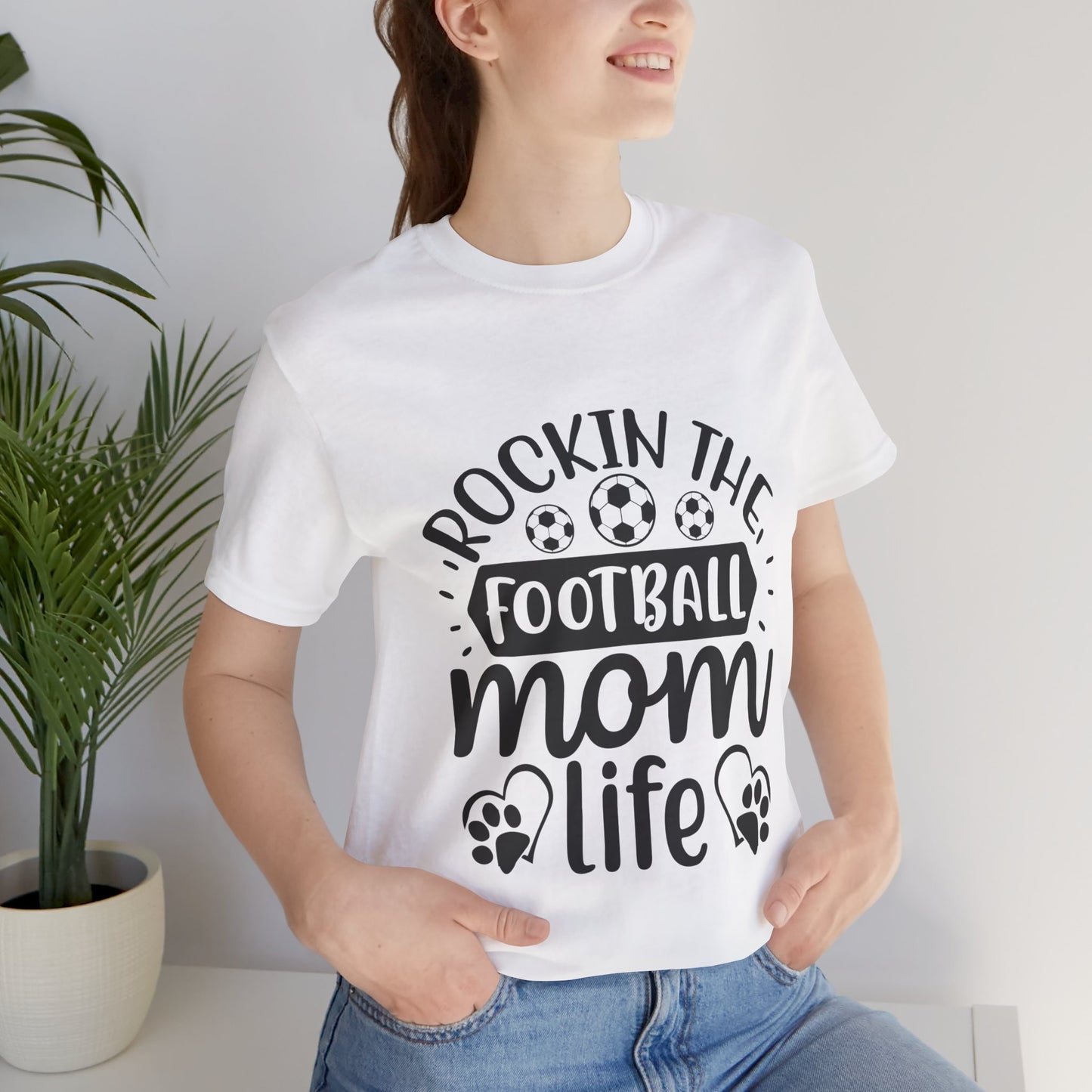 Kixt Short Sleeve Tee  - "Rockin-the-Football-Mom-Life"