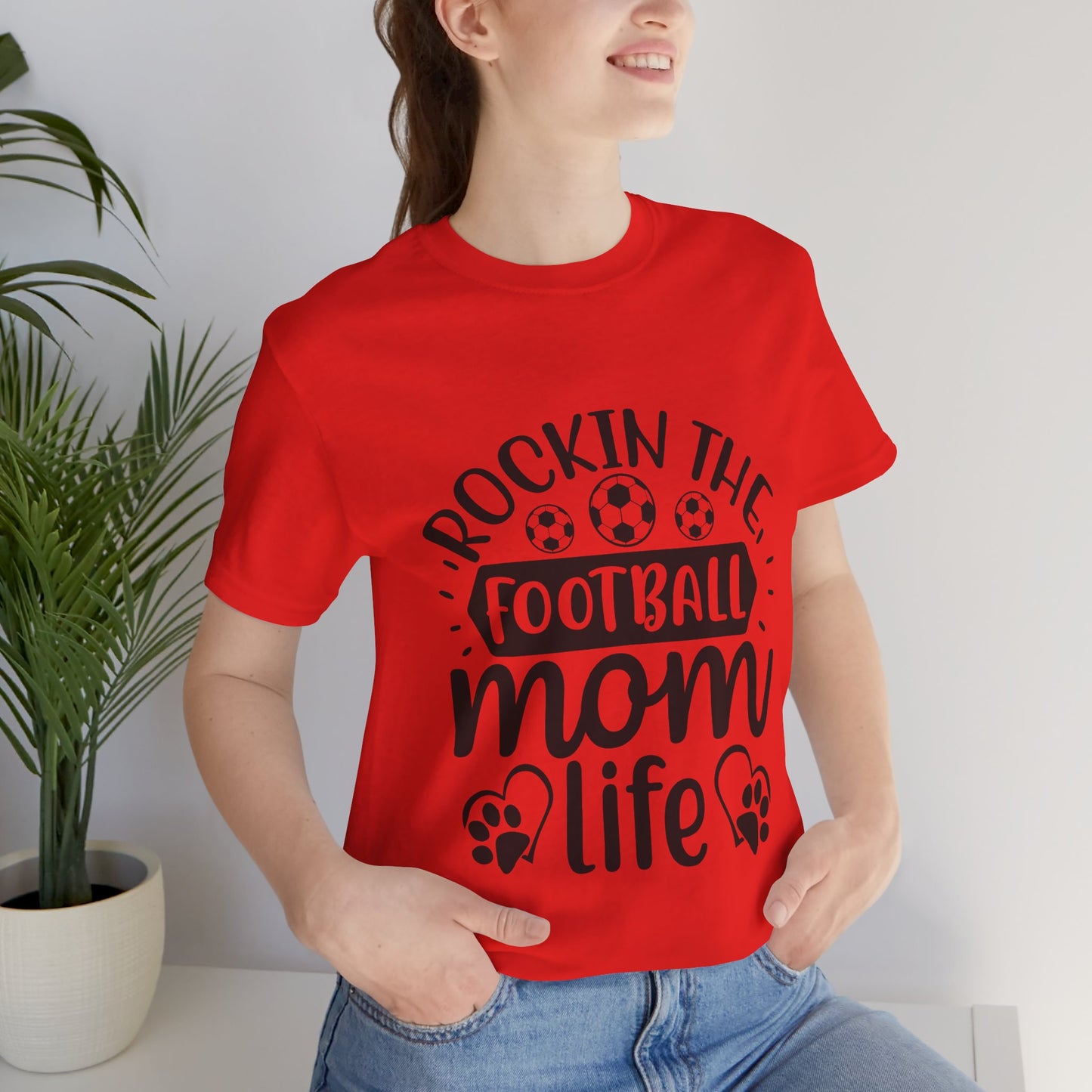 Kixt Short Sleeve Tee  - "Rockin-the-Football-Mom-Life"