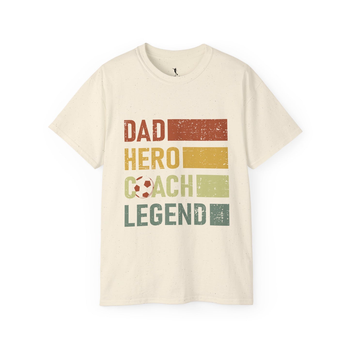 Kixt Ultra Cotton Tee - "Football Dad Hero Coach Legend"