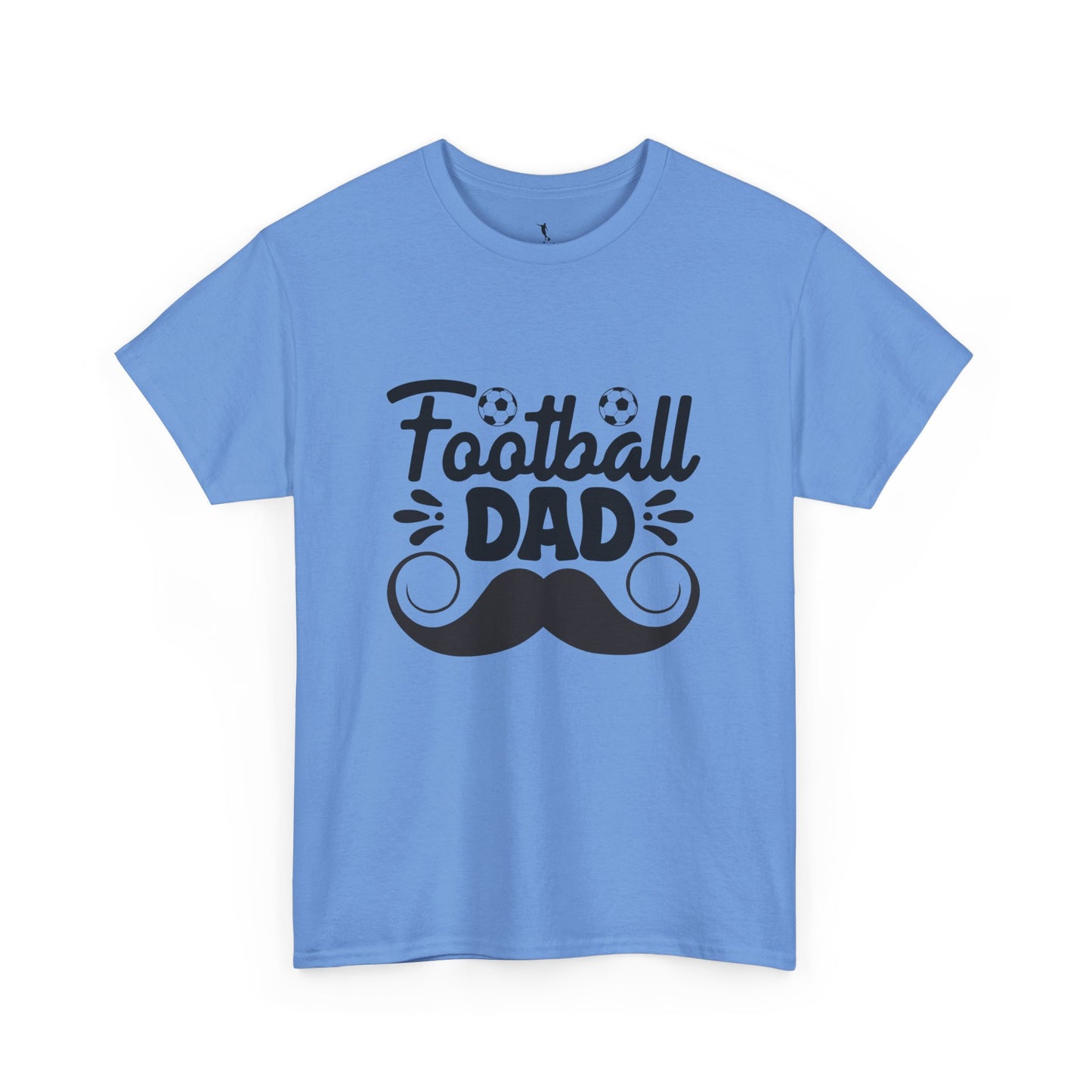 Kixt Heavy Cotton™ Tee - "Moustache Football Dad " T-Shirt