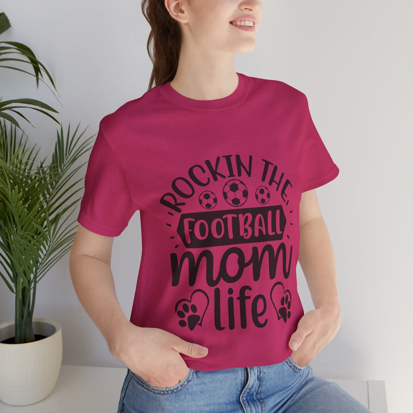 Kixt Short Sleeve Tee  - "Rockin-the-Football-Mom-Life"