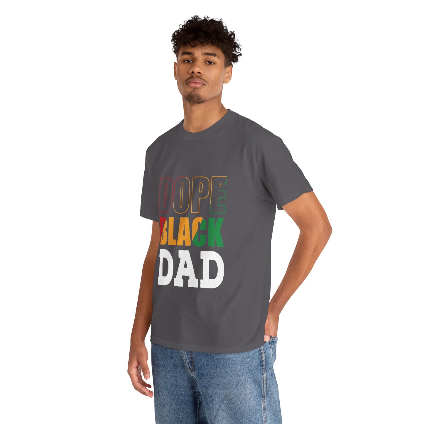 Kixt Heavy Cotton™ Tee - "Dope Black Dad"