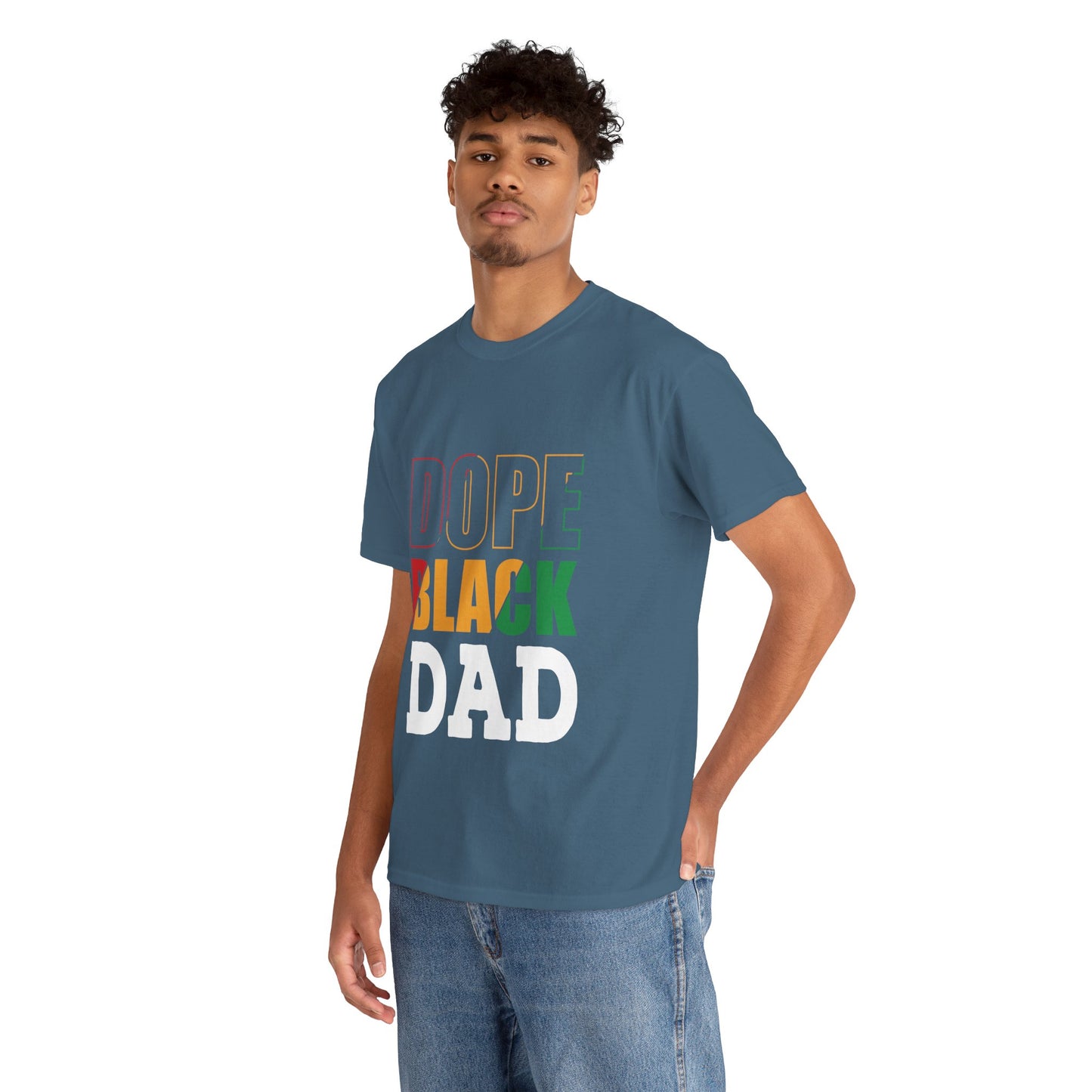 Kixt Heavy Cotton™ Tee - "Dope Black Dad"