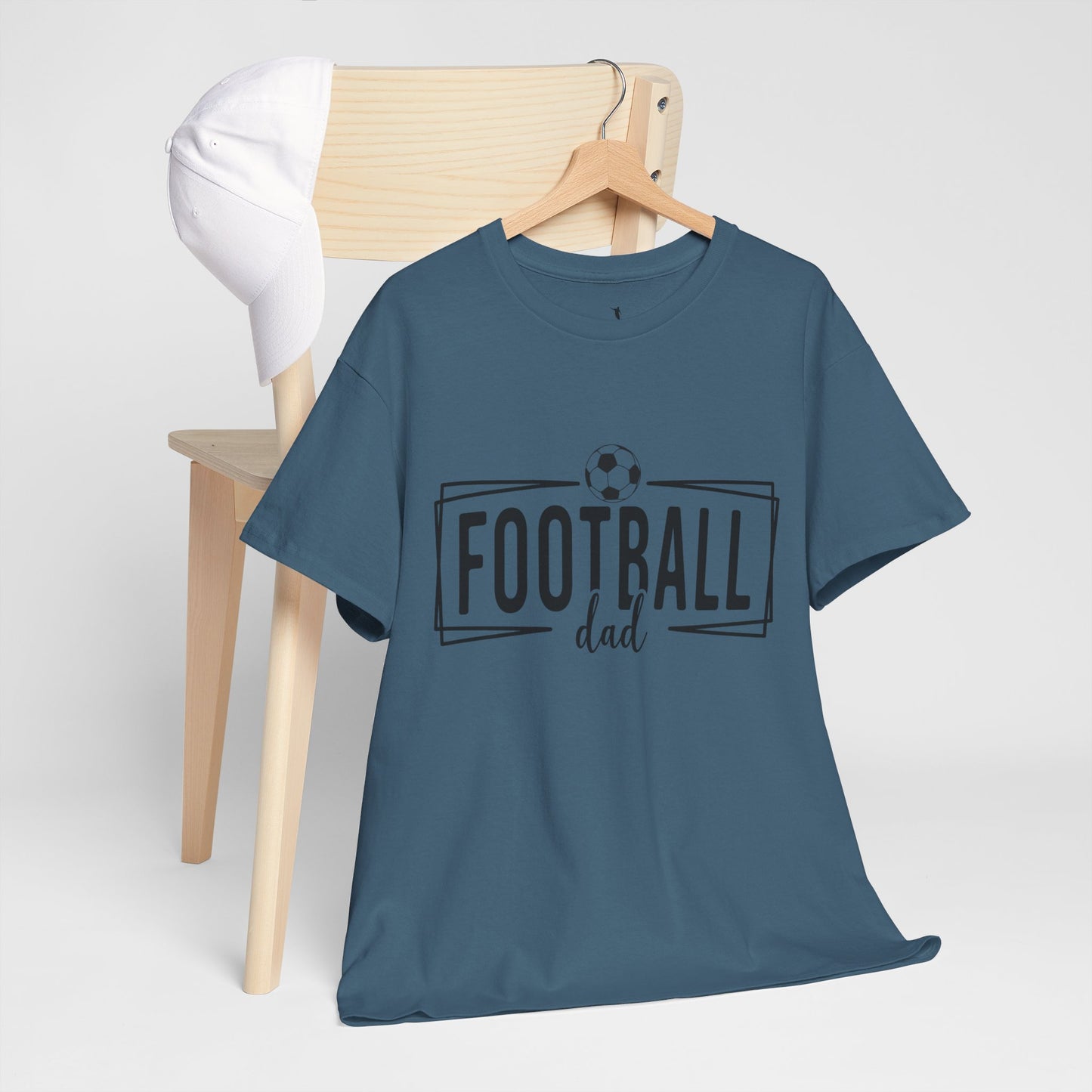 Kixt Heavy Cotton™ Tee - "Football Dad" T-Shirt