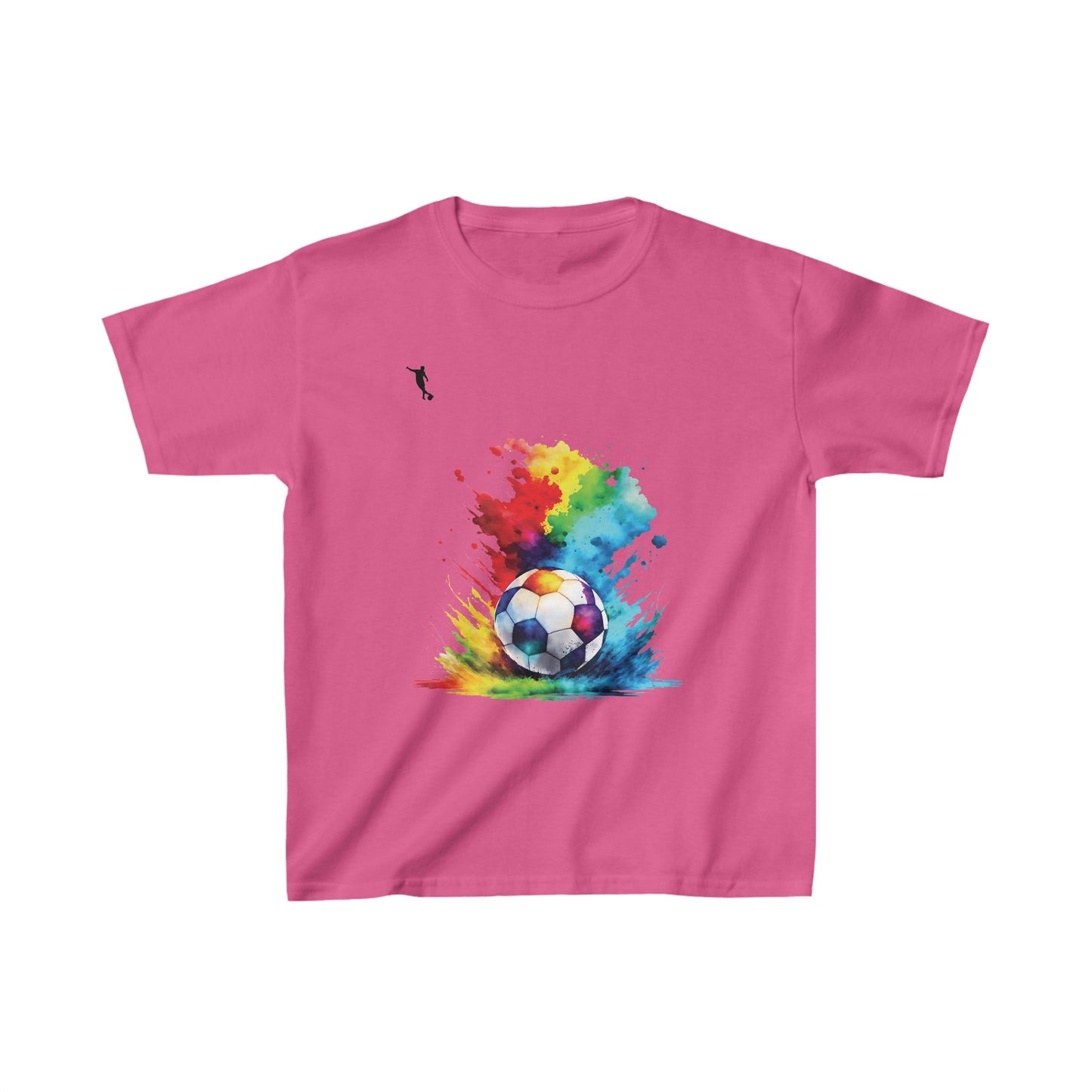 Kixt Kids T-Shirt - Football Colour Splash - Heavy Cotton™ Tee