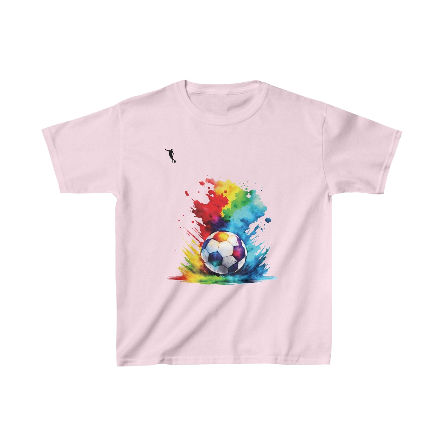 Kixt Kids T-Shirt - Football Colour Splash - Heavy Cotton™ Tee