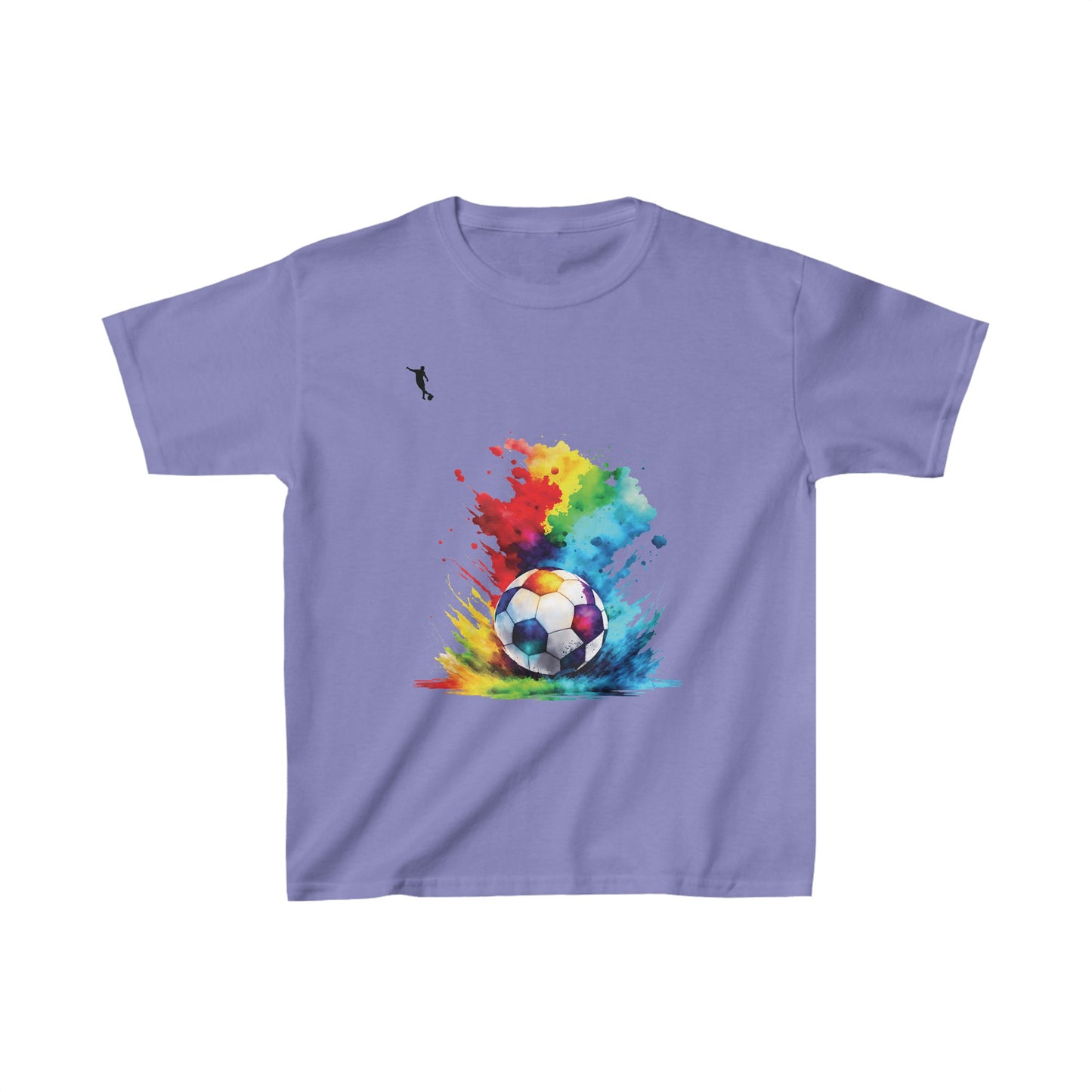 Kixt Kids T-Shirt - Football Colour Splash - Heavy Cotton™ Tee