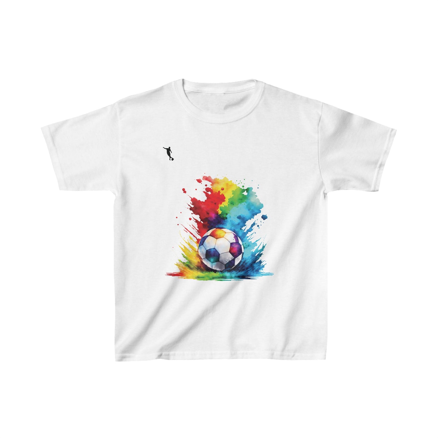 Kixt Kids T-Shirt - Football Colour Splash - Heavy Cotton™ Tee