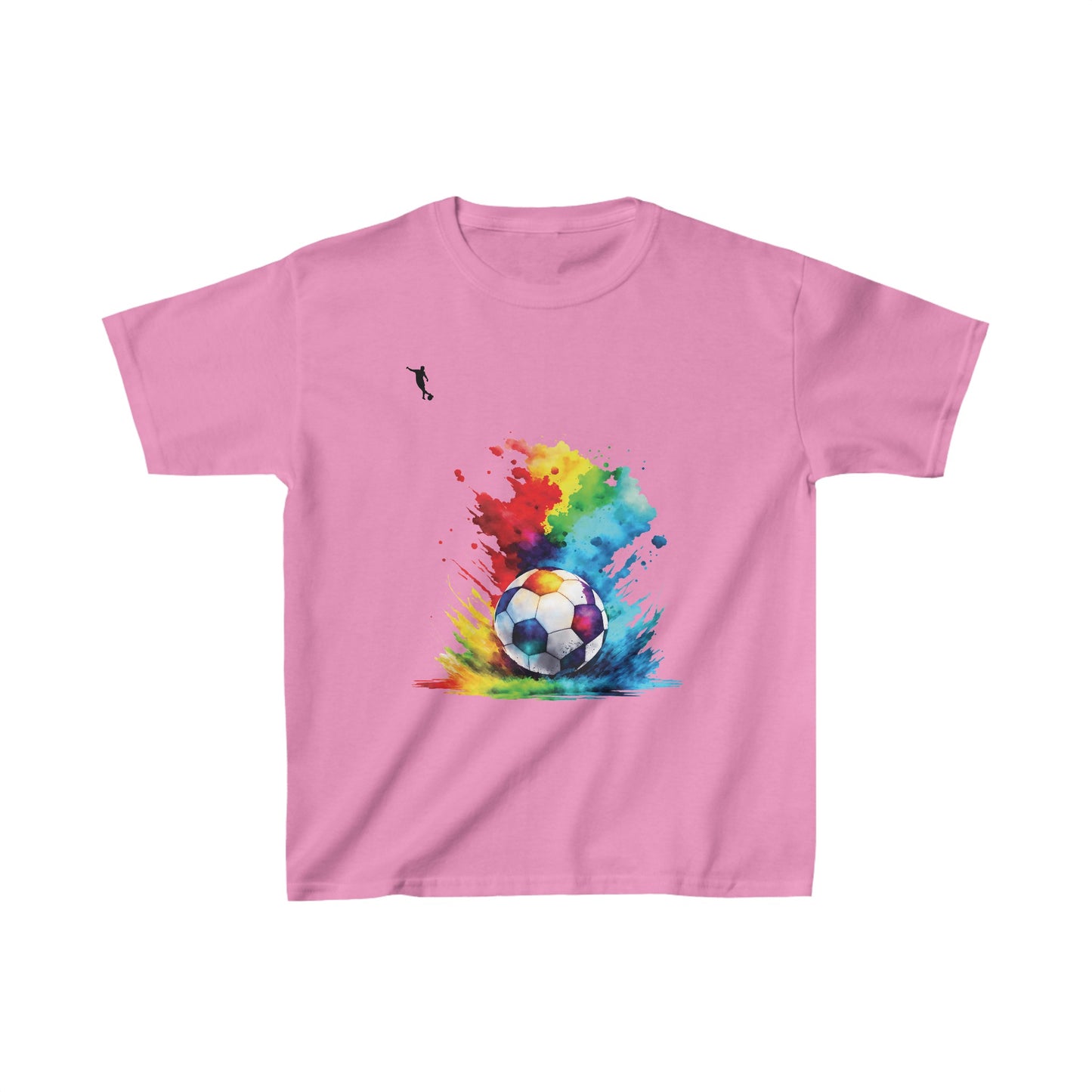 Kixt Kids T-Shirt - Football Colour Splash - Heavy Cotton™ Tee