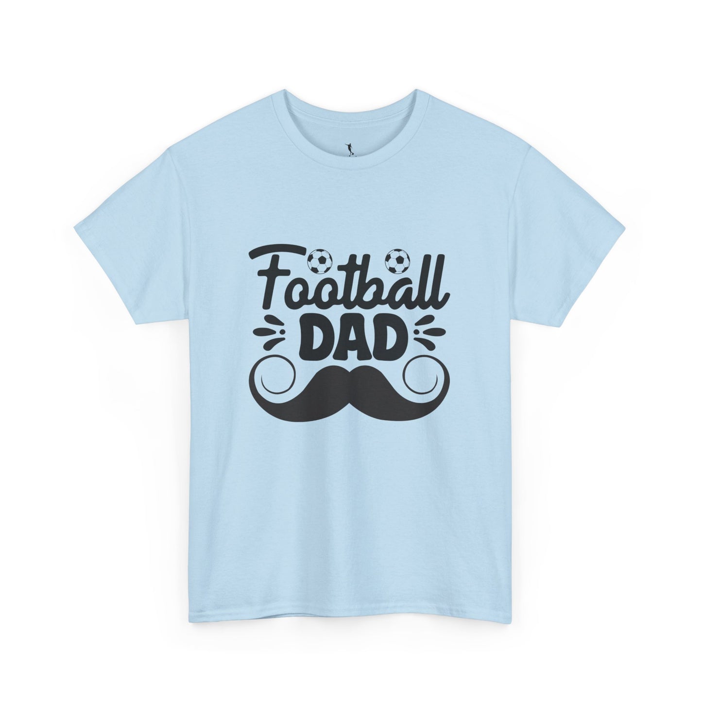 Kixt Heavy Cotton™ Tee - "Moustache Football Dad " T-Shirt