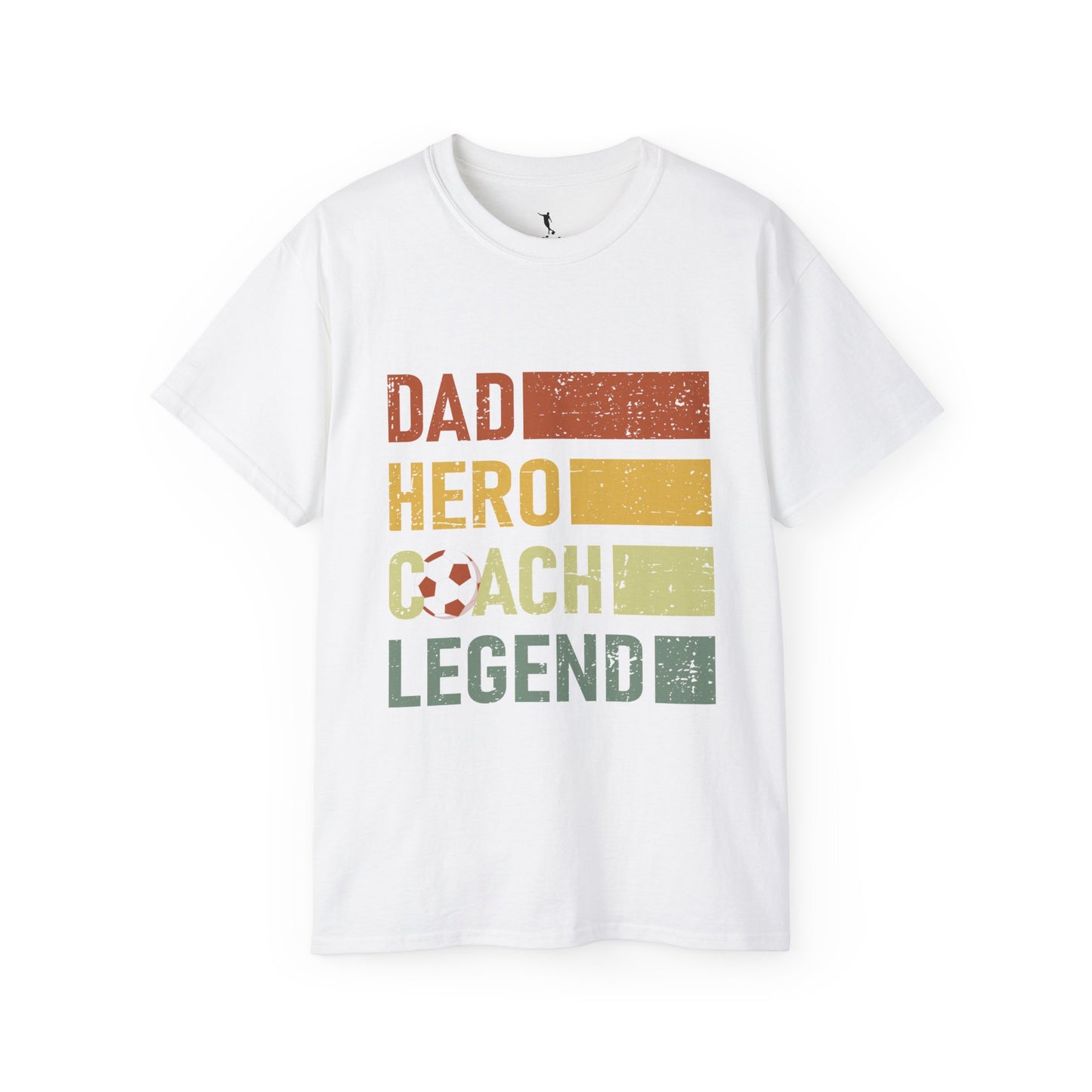 Kixt Ultra Cotton Tee - "Football Dad Hero Coach Legend"