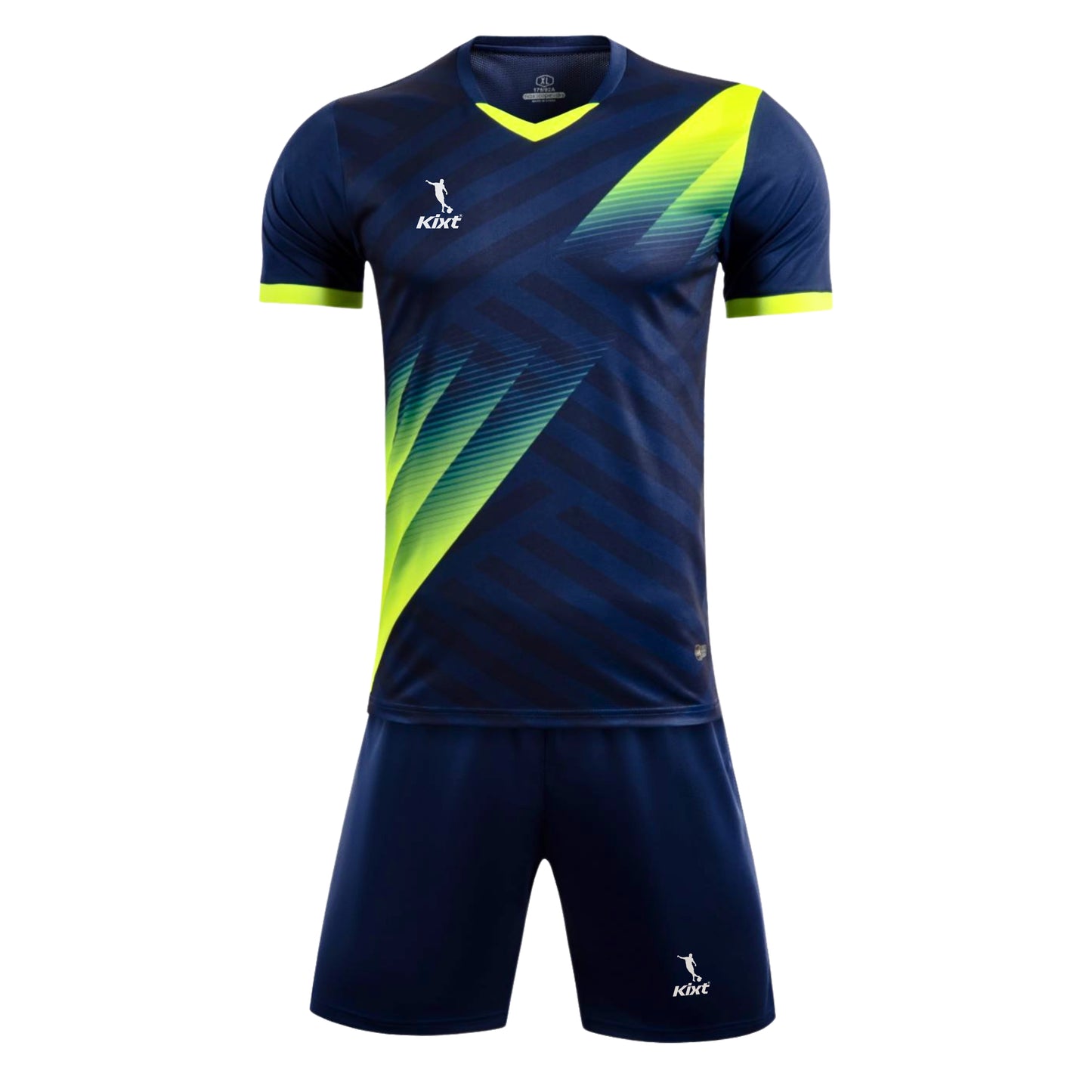 Kids Football Kits M8620 [NAVY/Green] - Boys/Girls Football Kits (Jersey & Shorts)