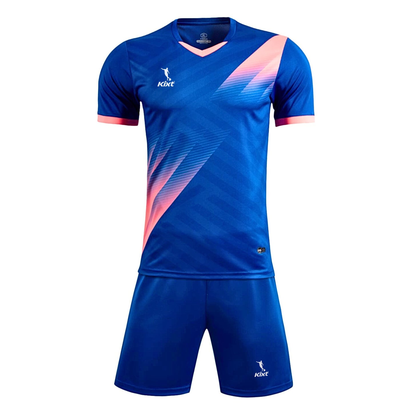 Kids Football Kits M8620 [NAVY/Pink] - Boys/Girls Football Kits (Jersey & Shorts)