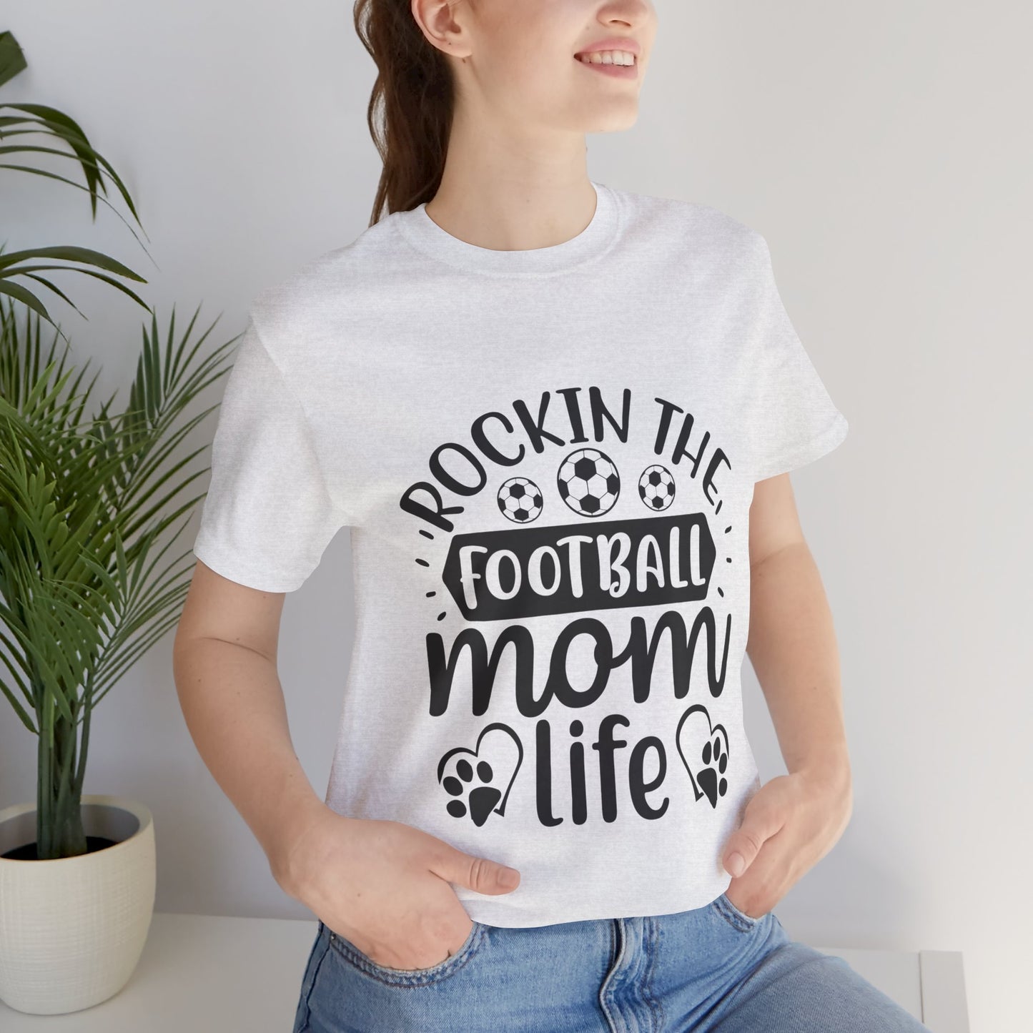 Kixt Short Sleeve Tee  - "Rockin-the-Football-Mom-Life"