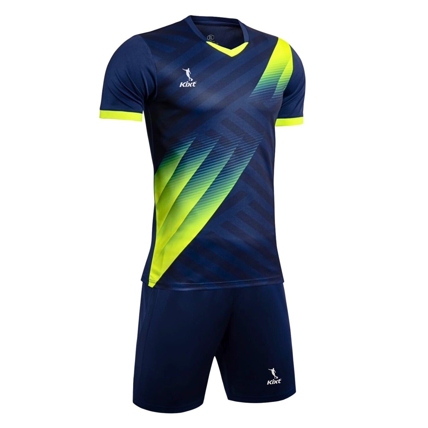 Kids Football Kits M8620 [NAVY/Green] - Boys/Girls Football Kits (Jersey & Shorts)