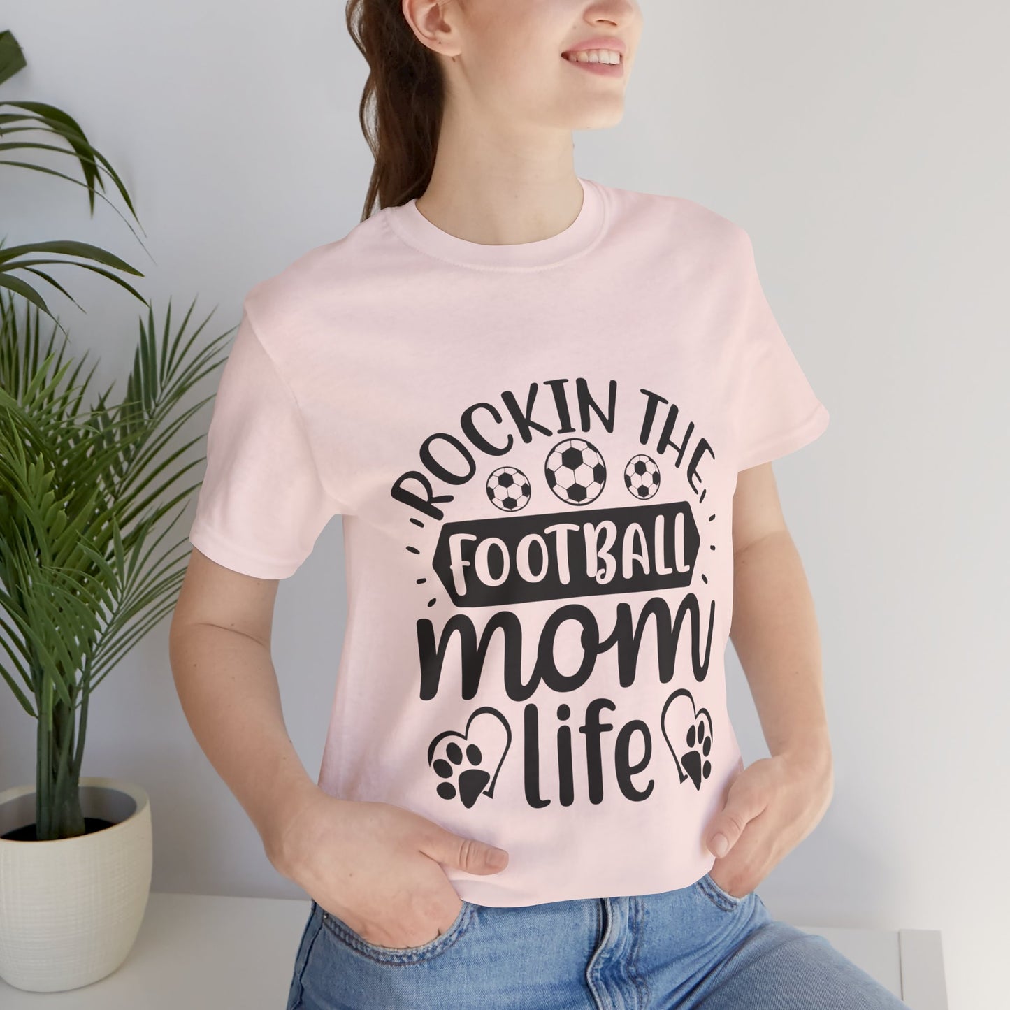 Kixt Short Sleeve Tee  - "Rockin-the-Football-Mom-Life"