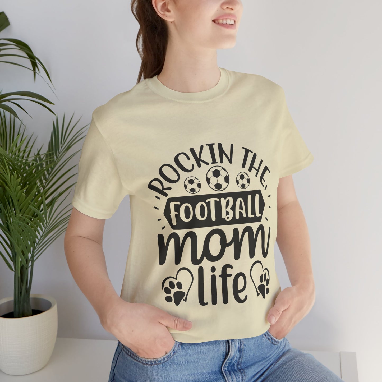 Kixt Short Sleeve Tee  - "Rockin-the-Football-Mom-Life"