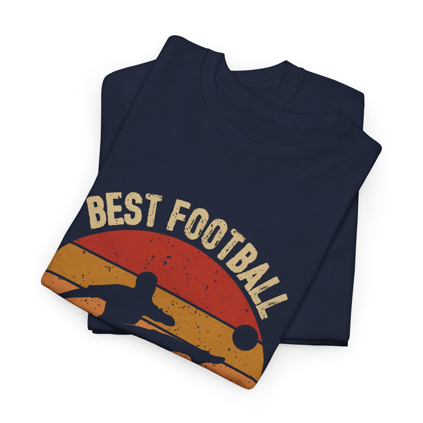 Kixt Heavy Cotton™ Tee - "Best Football Dad Ever" T-Shirt