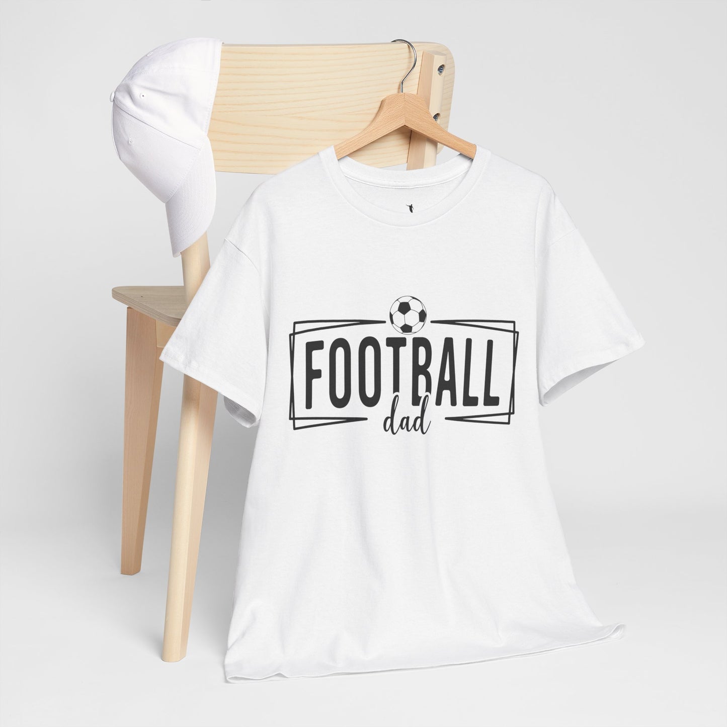 Kixt Heavy Cotton™ Tee - "Football Dad" T-Shirt